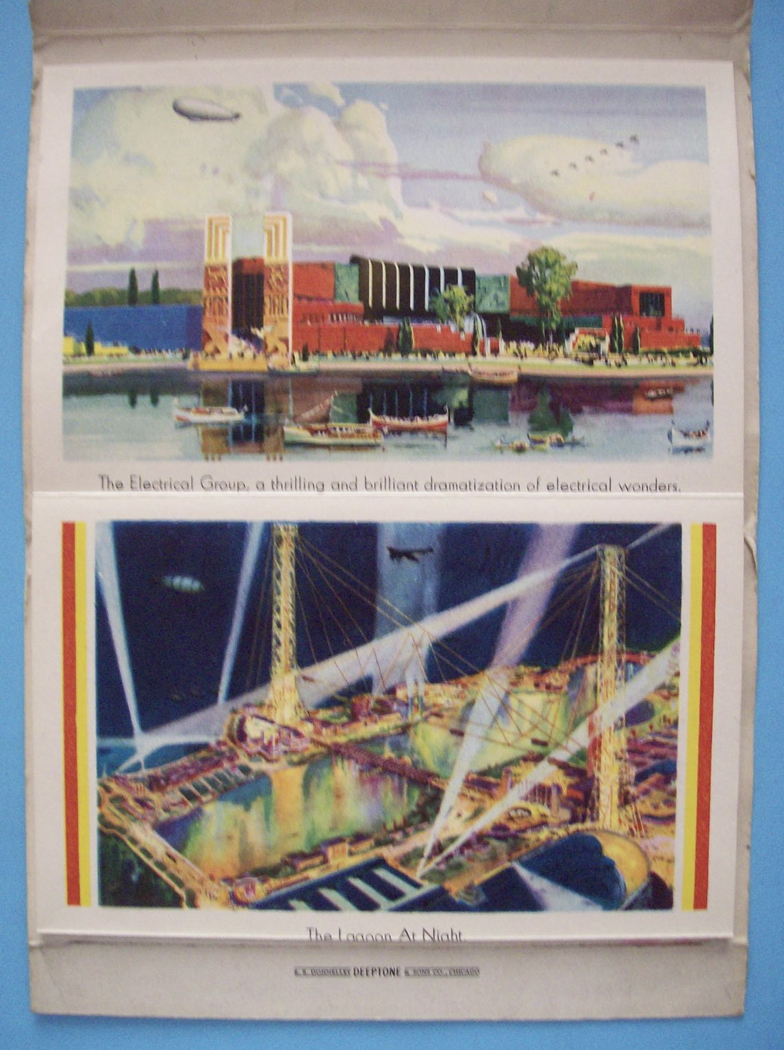 Federal & States Building Postcard Folder-Chicago Fair