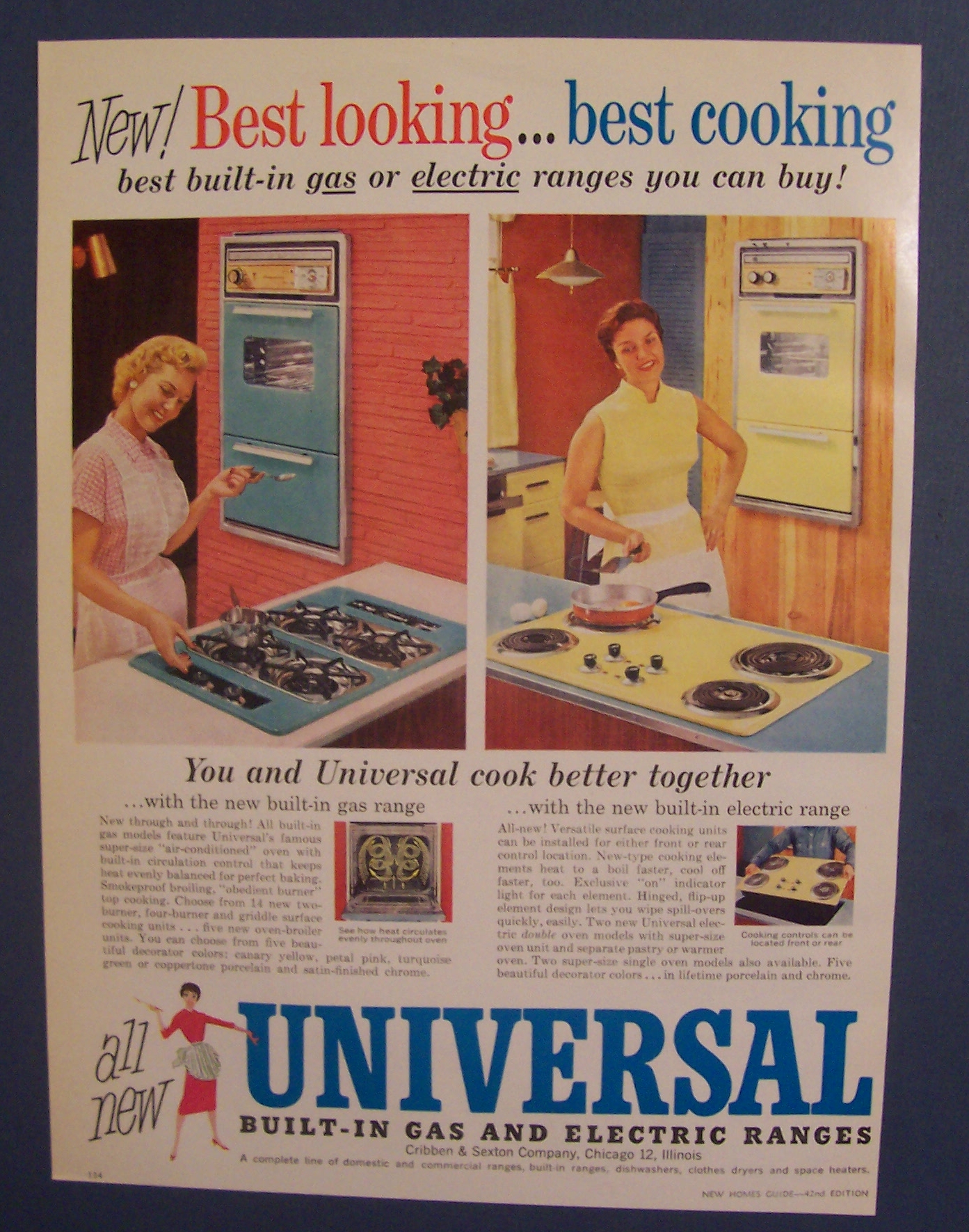 1959  Universal  Built - In  Gas  &  Electric  Ranges