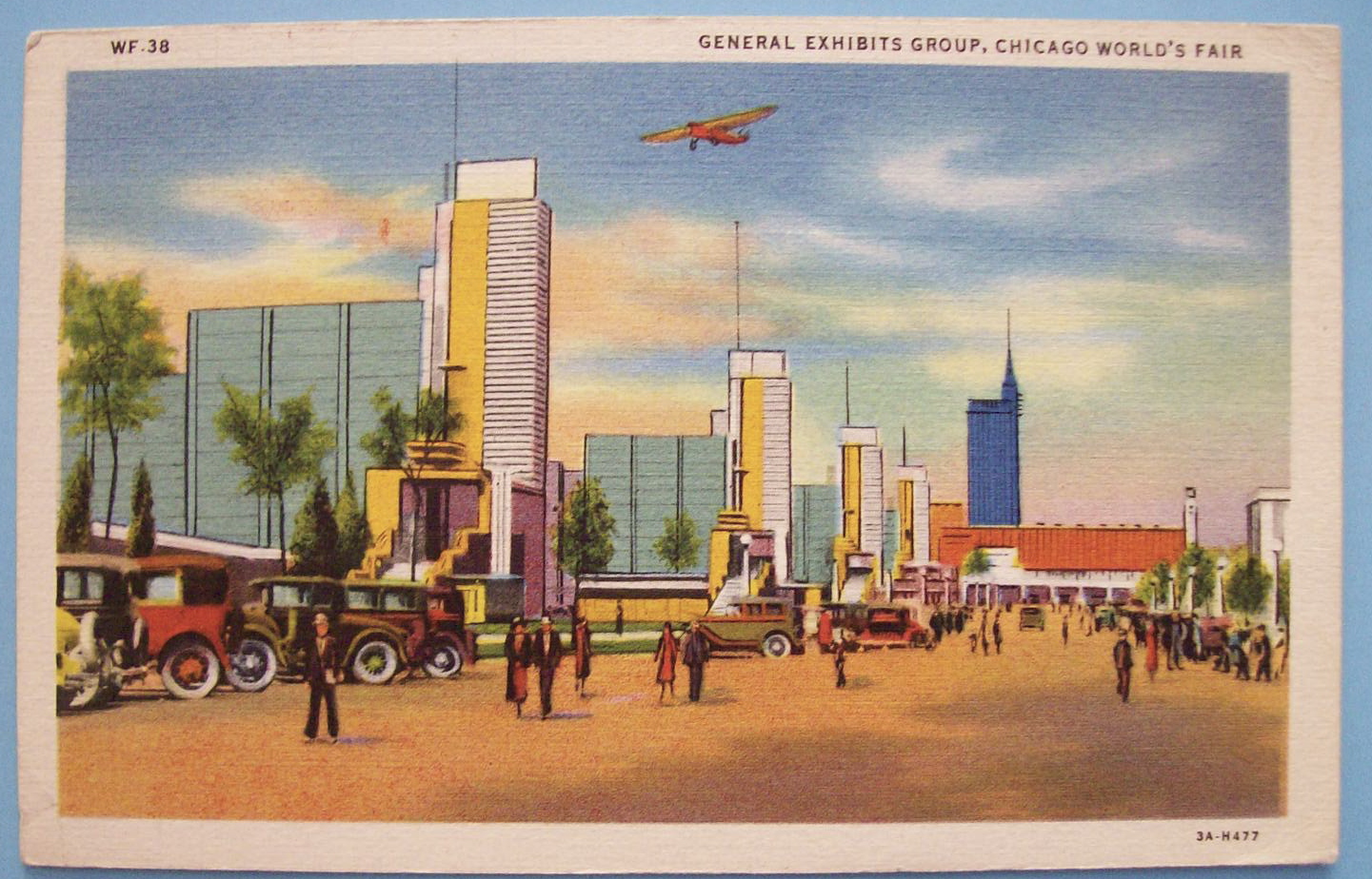 General Exhibits Group Postcard (1933 Chicago Fair)