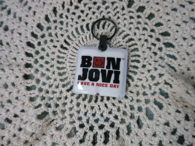 vintage Bon Jove Key Chain Light Have a Nice Day