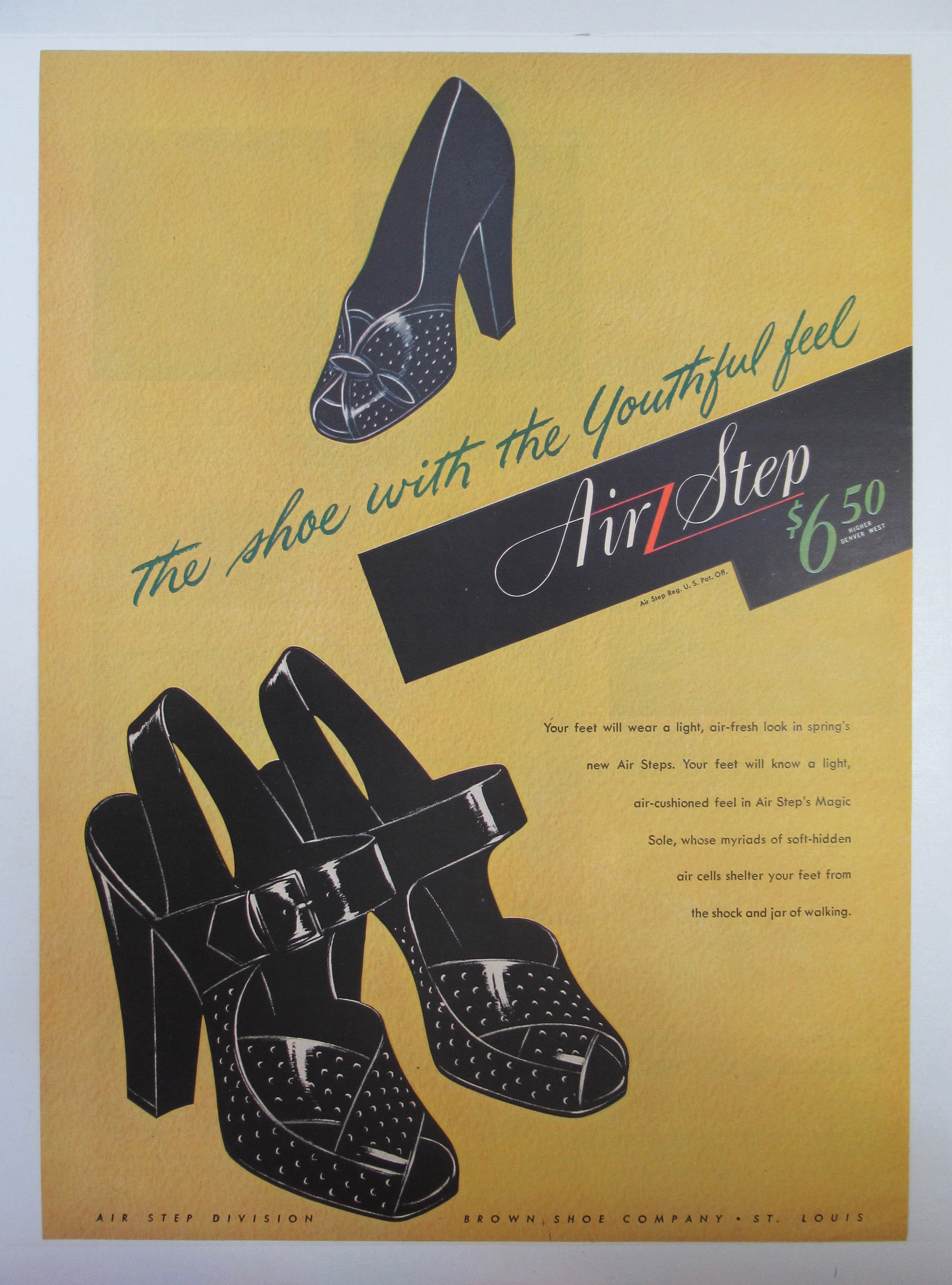 1945 Air Step Shoes with Shoe With Youthful Feel