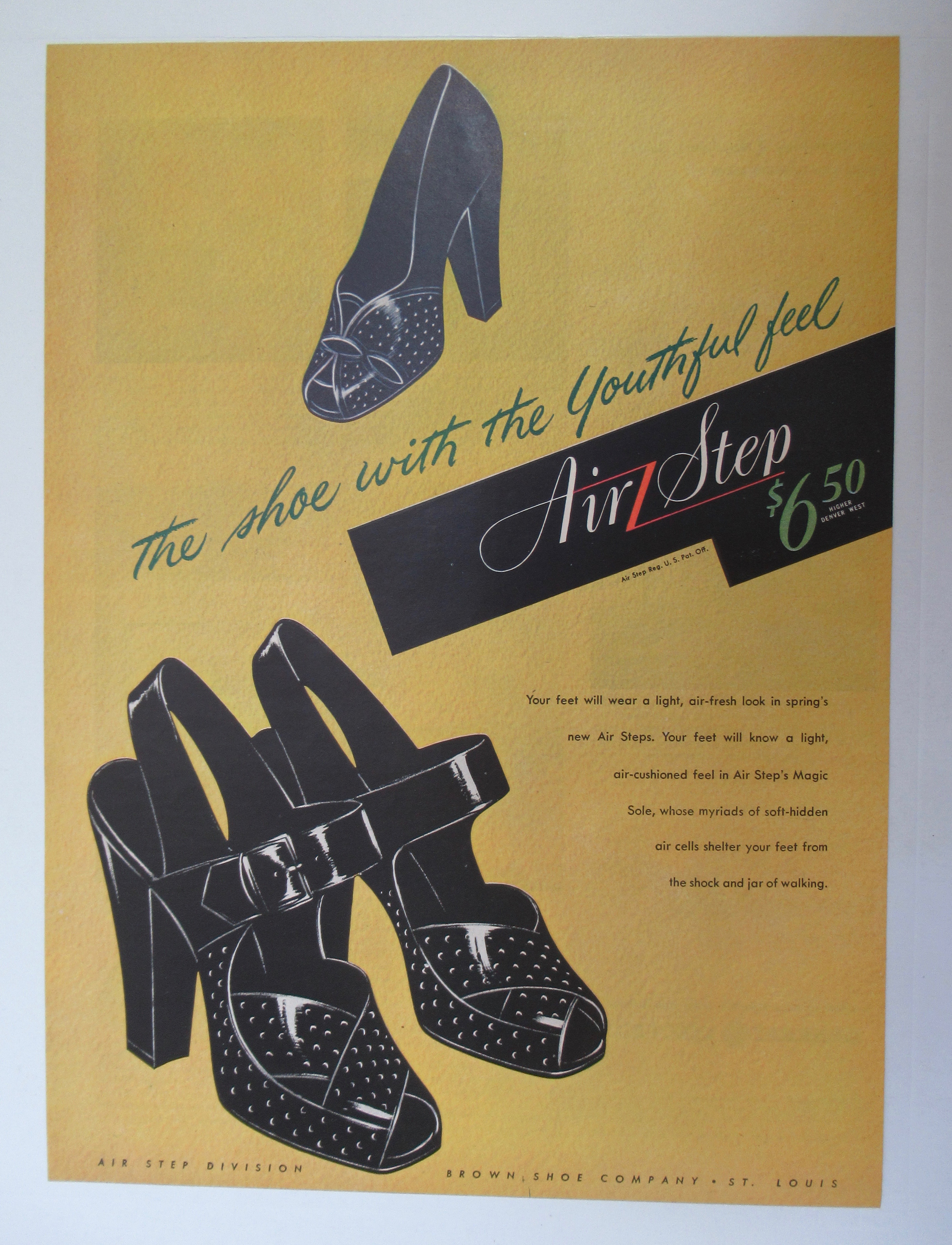 1945 Air Step Shoes with Shoe With Youthful Feel
