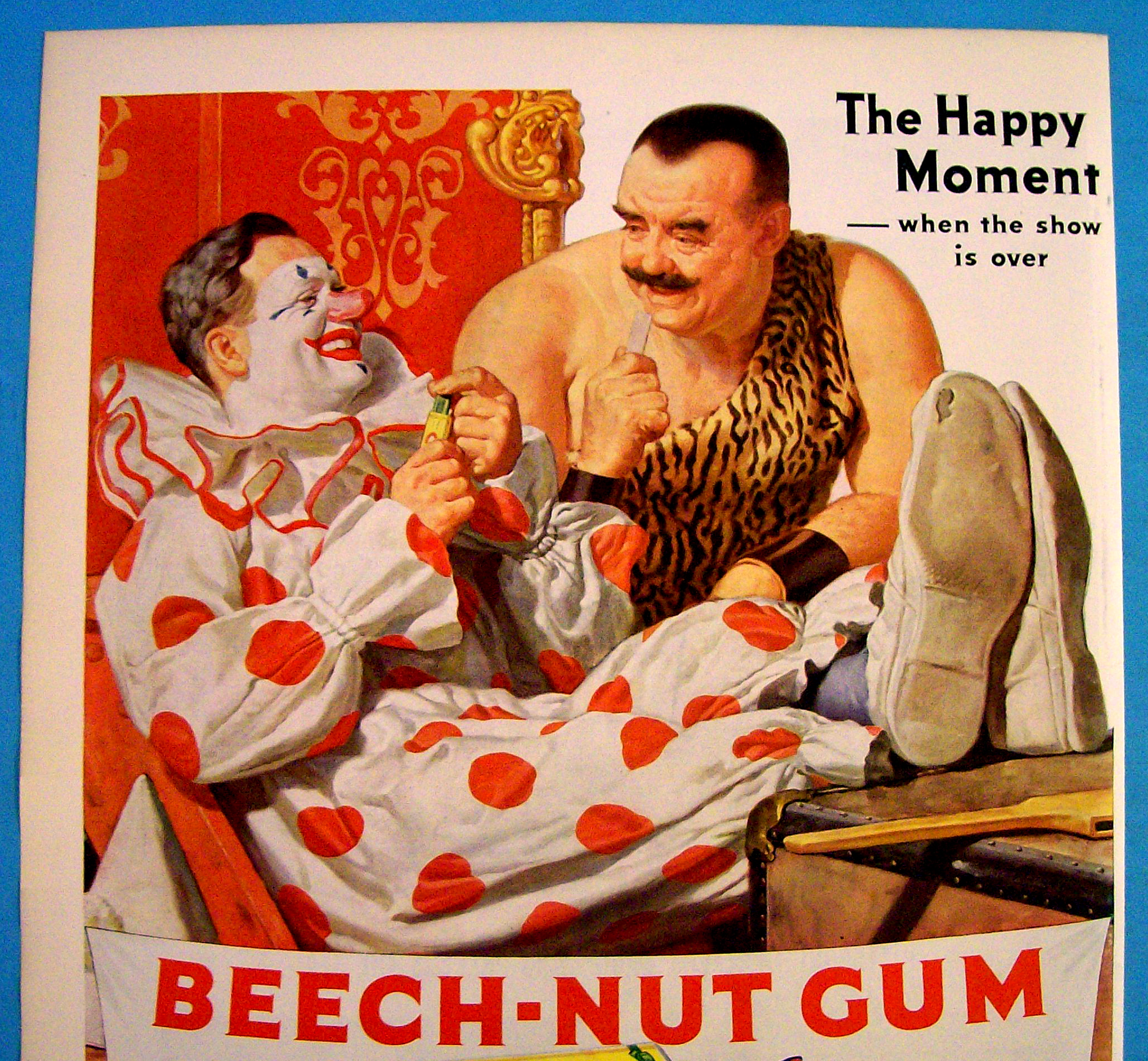 1937 Beech-Nut Gum with Two Circus Men Talking
