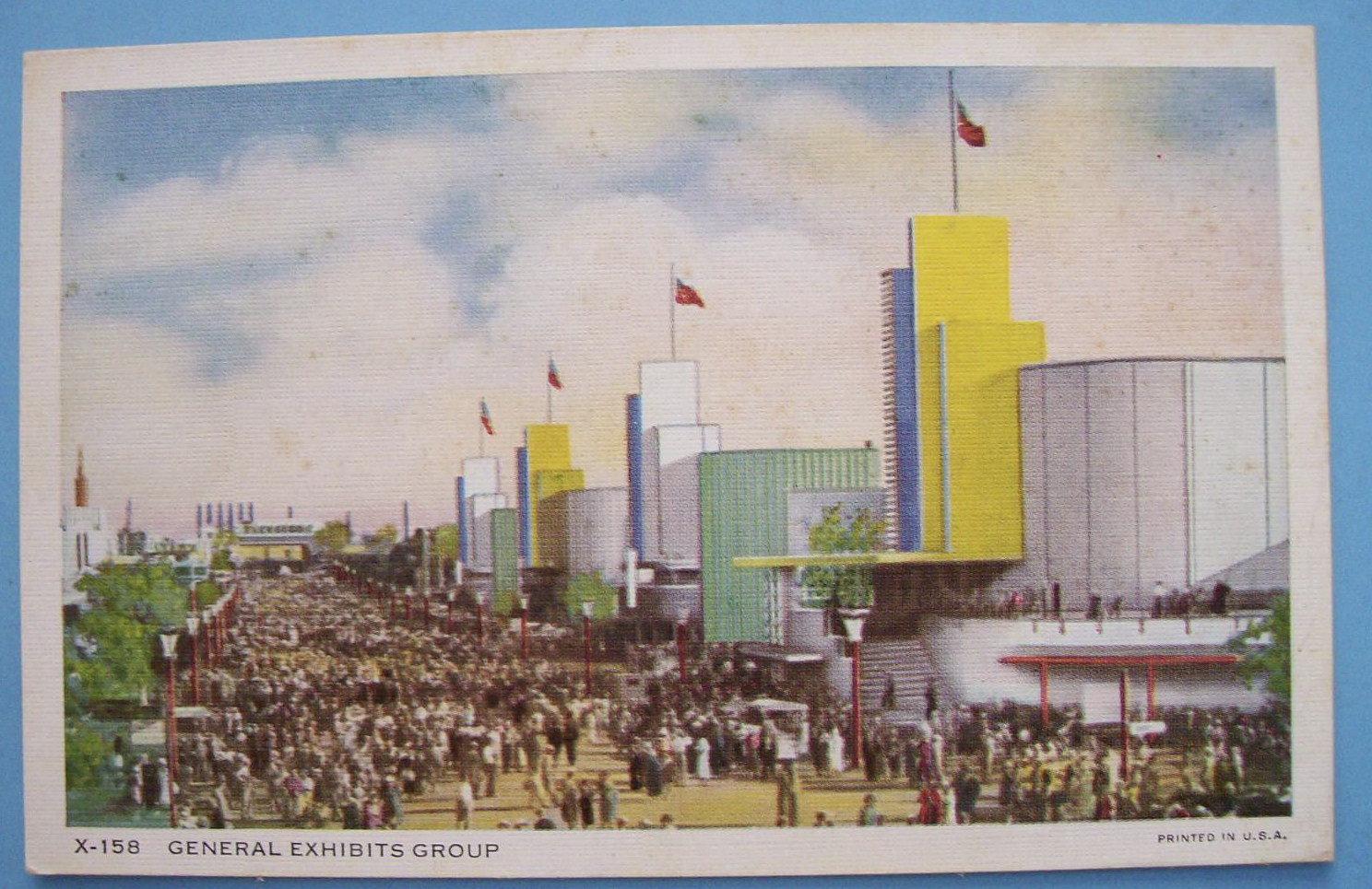 General Exhibits Group Postcard (Century Of Progress)