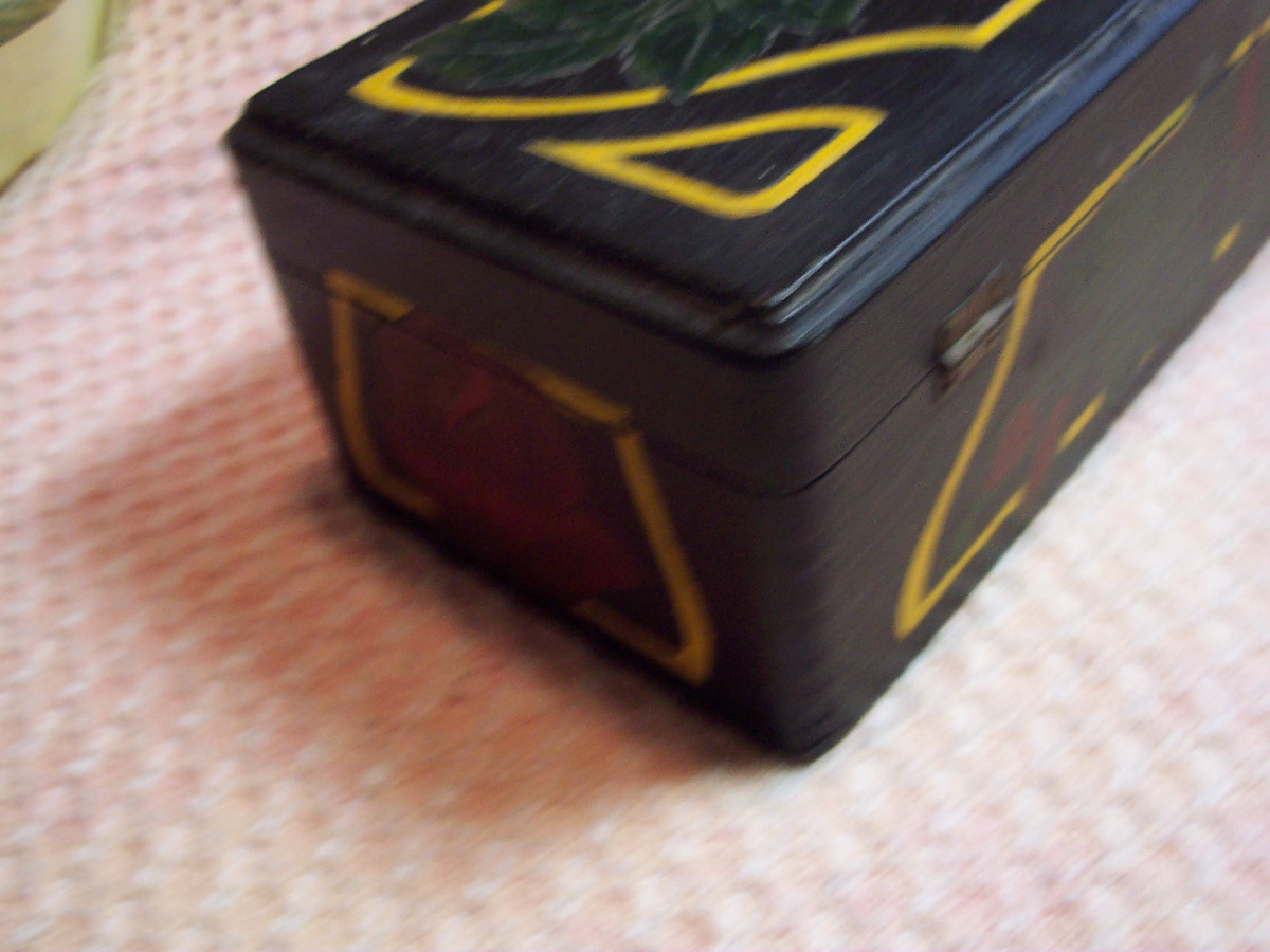 Flemish Art Co Painted Wood Box