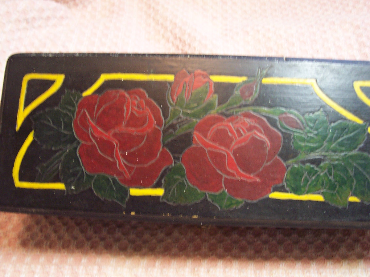 Flemish Art Co Painted Wood Box