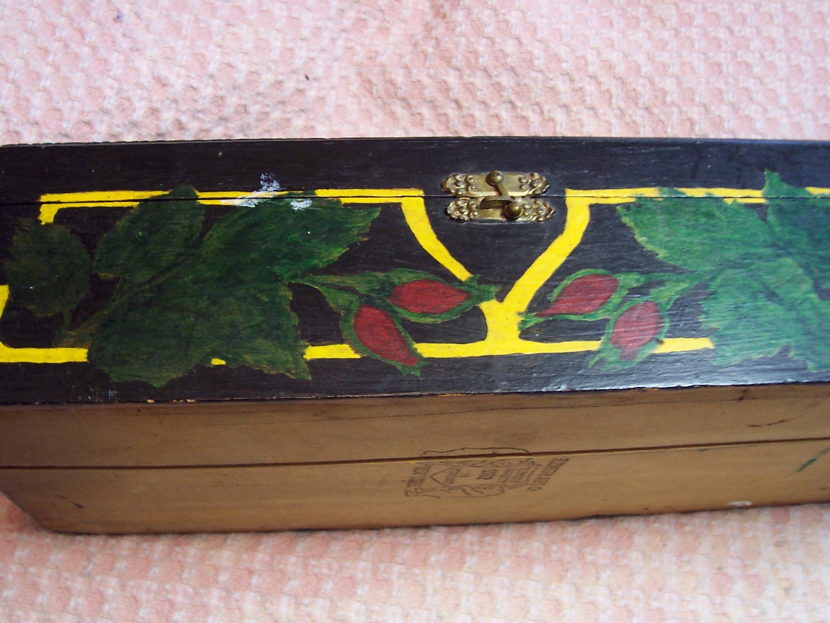 Flemish Art Co Painted Wood Box
