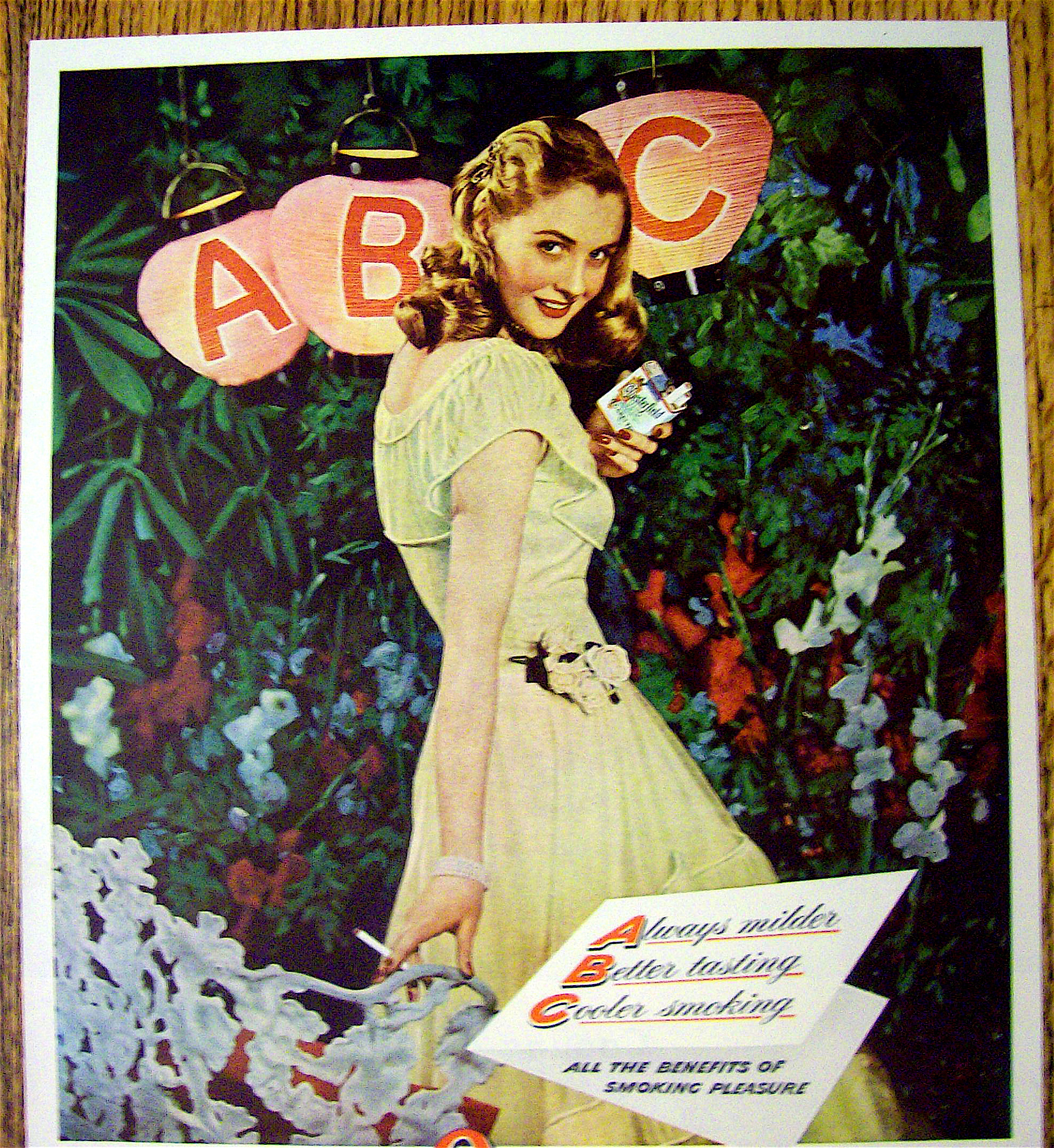 1946 Chesterfield Cigarettes with Girl Smoking