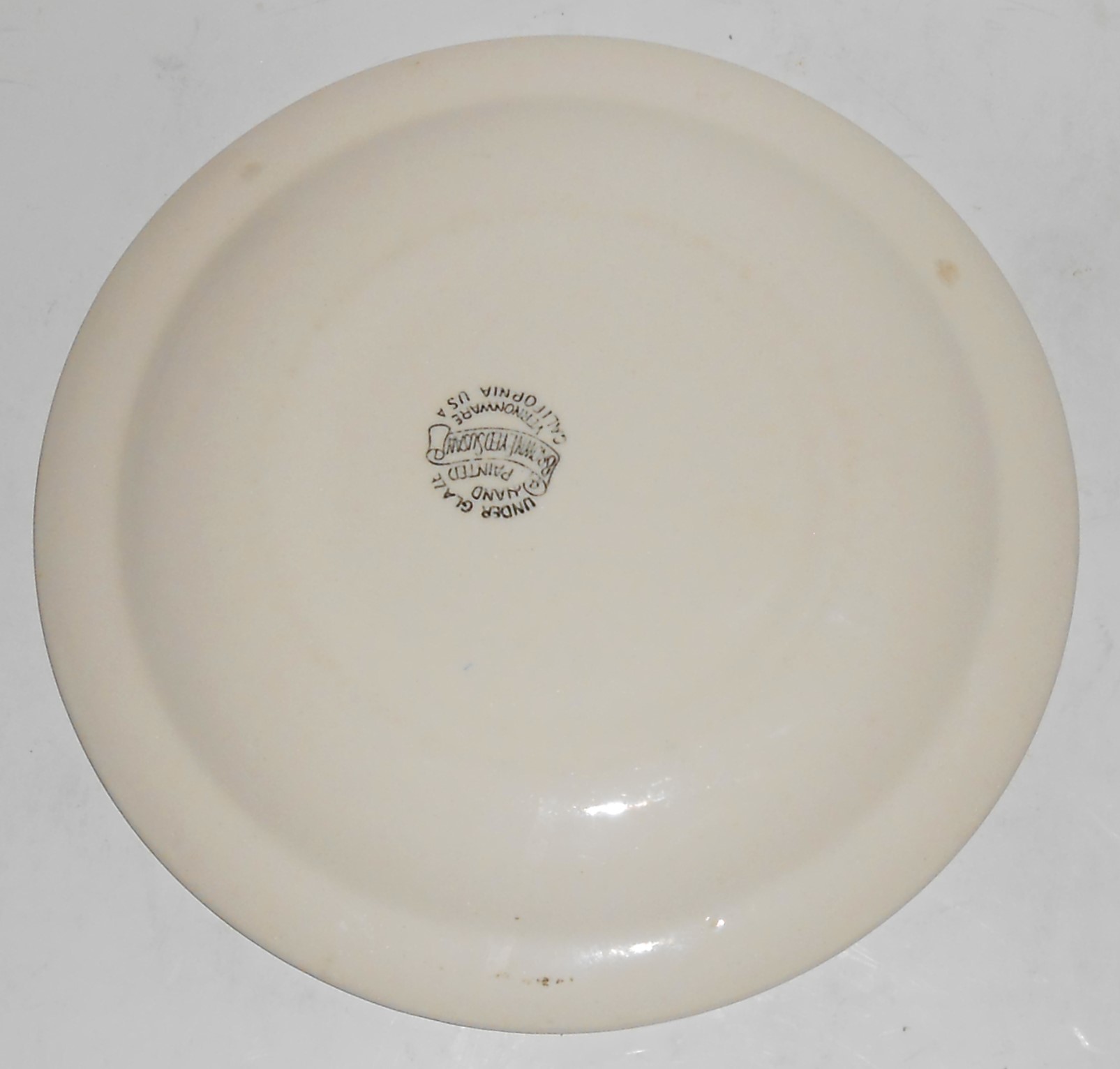 Vernon Kilns Pottery Hand Decorated Brown Eyed Susan Br