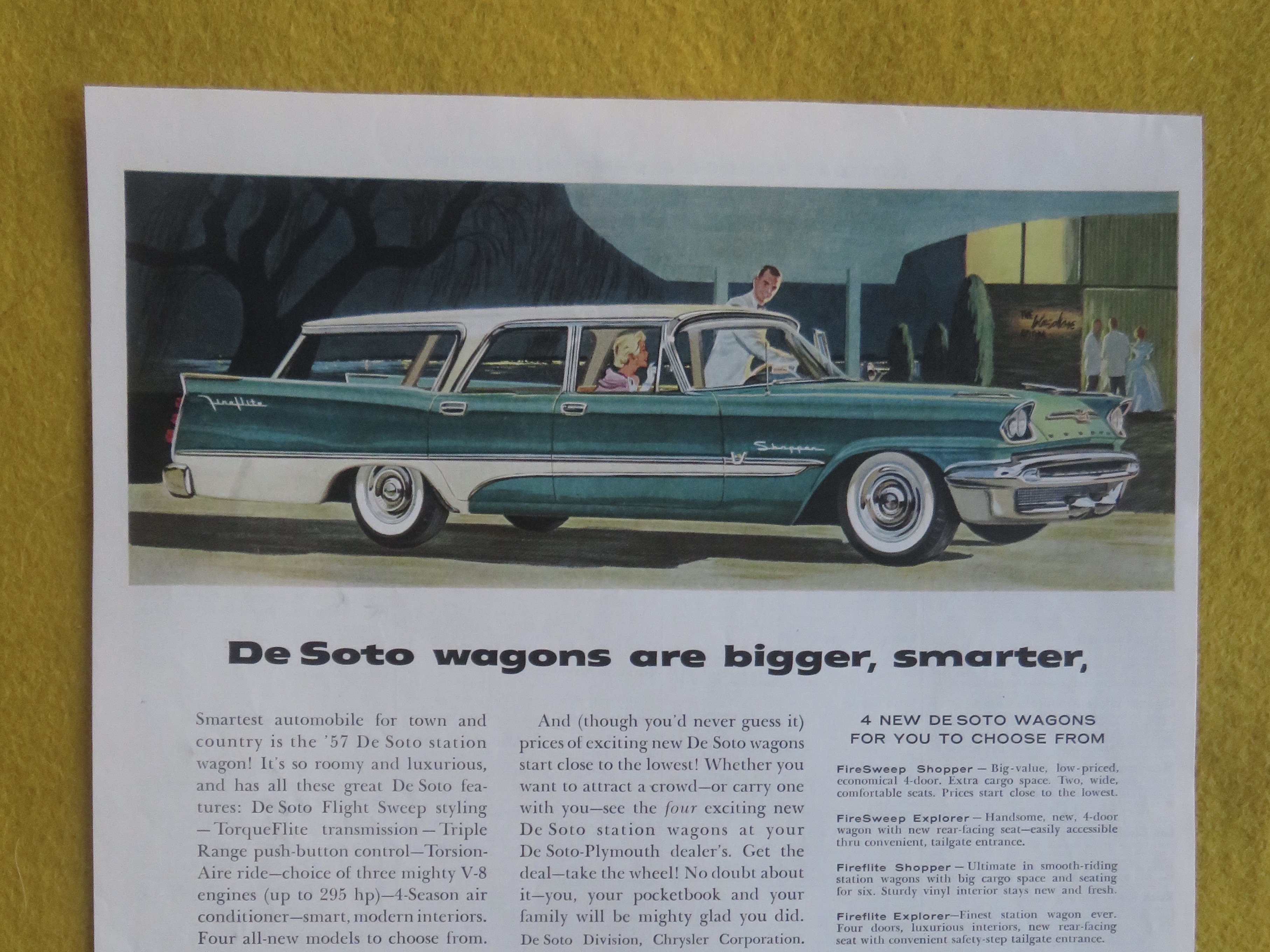 1957 De Soto with the De Soto Wagon