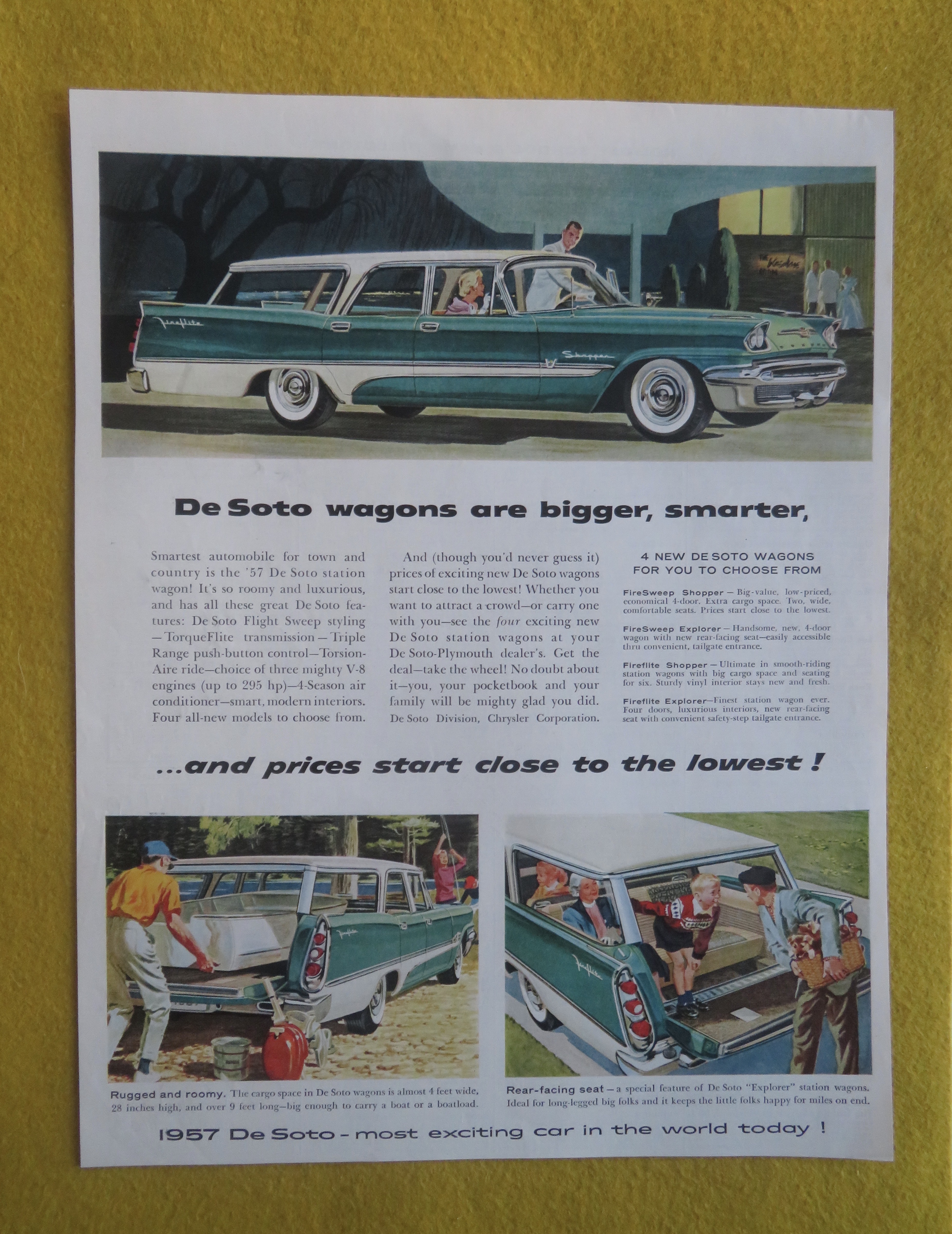 1957 De Soto with the De Soto Wagon