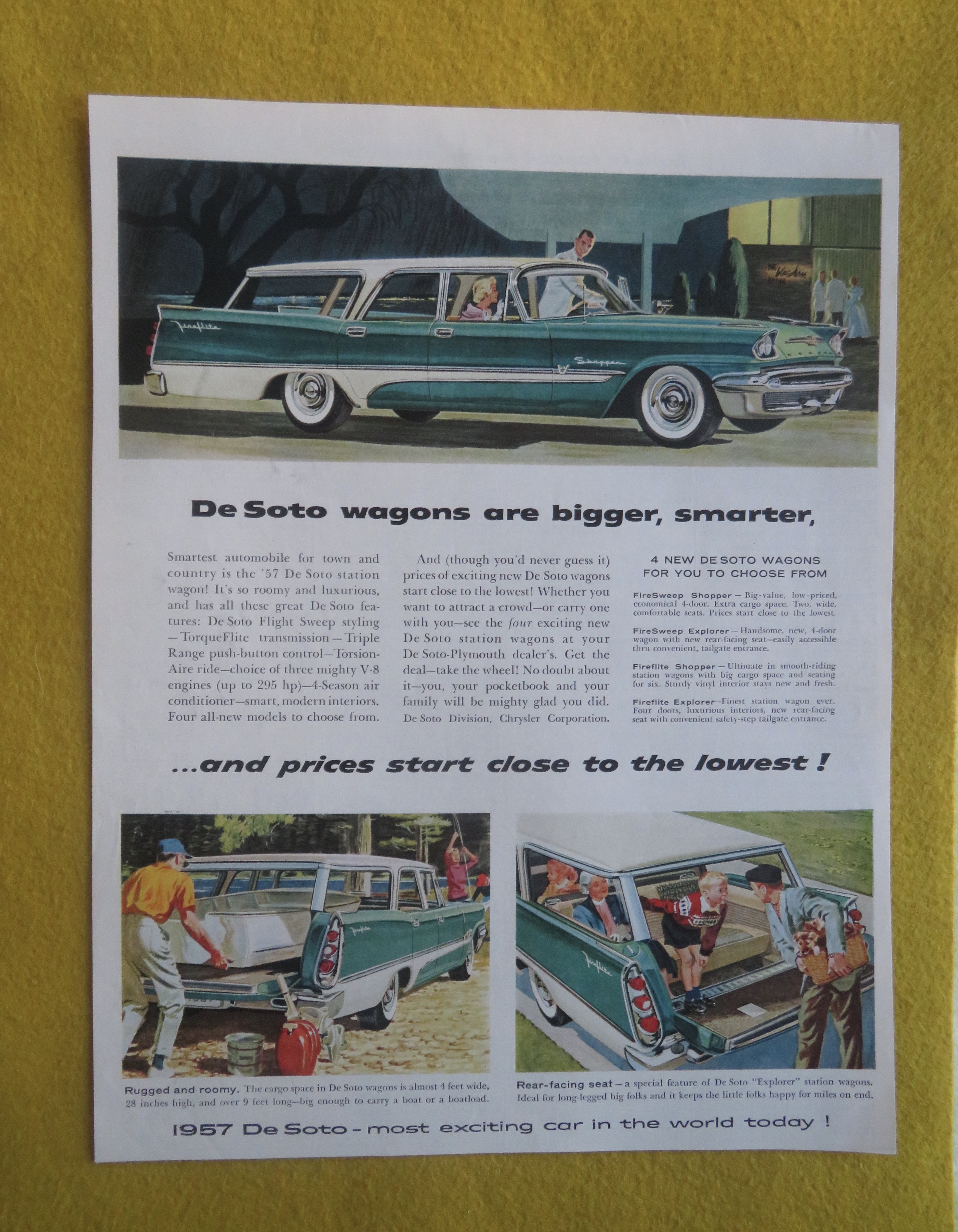 1957 De Soto with the De Soto Wagon