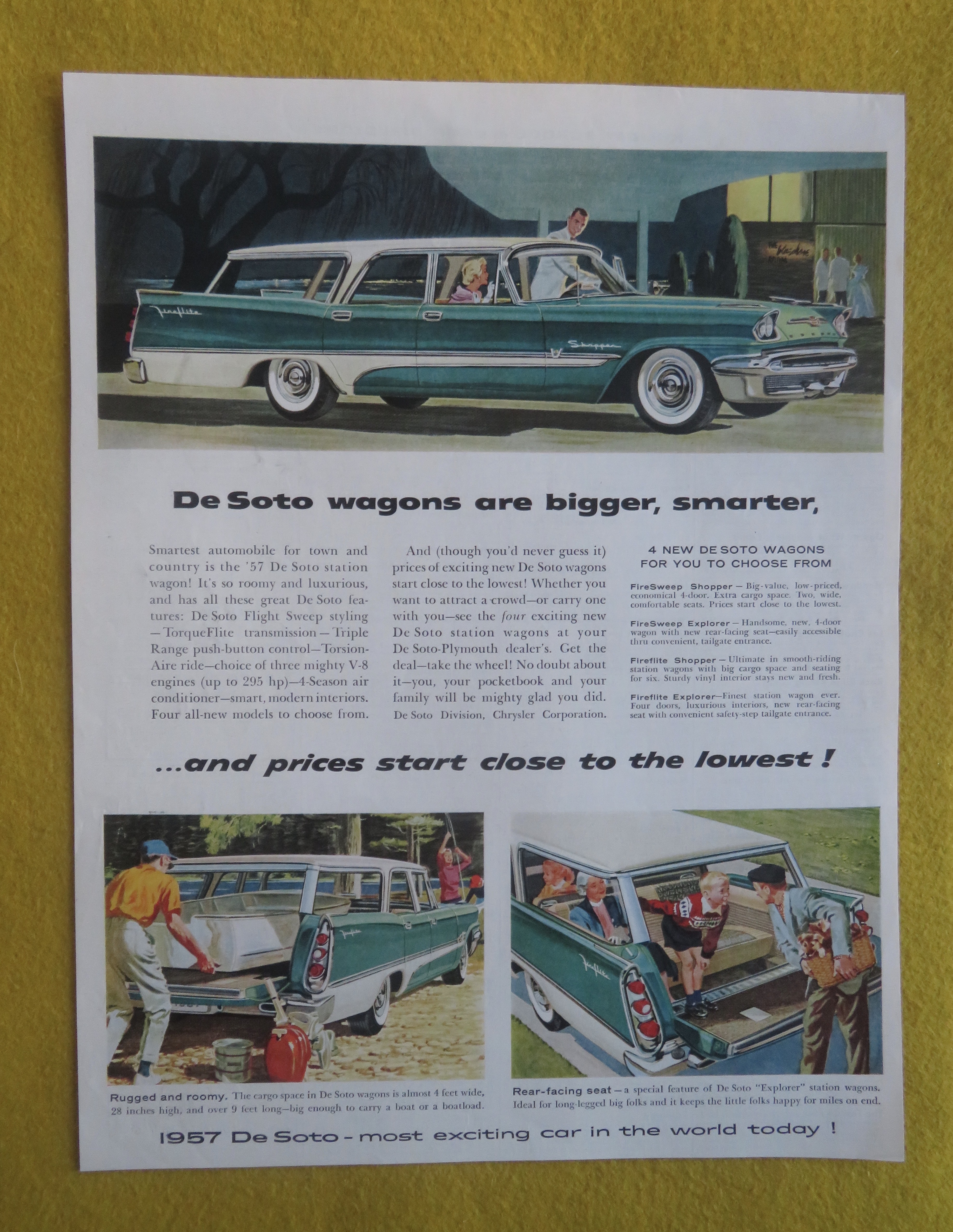 1957 De Soto with the De Soto Wagon