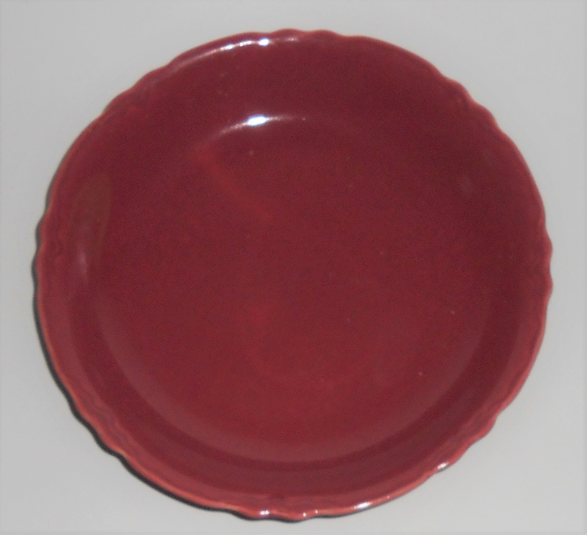 Coors Pottery Golden Rainbow Red Coupe Soup Bowl Rare