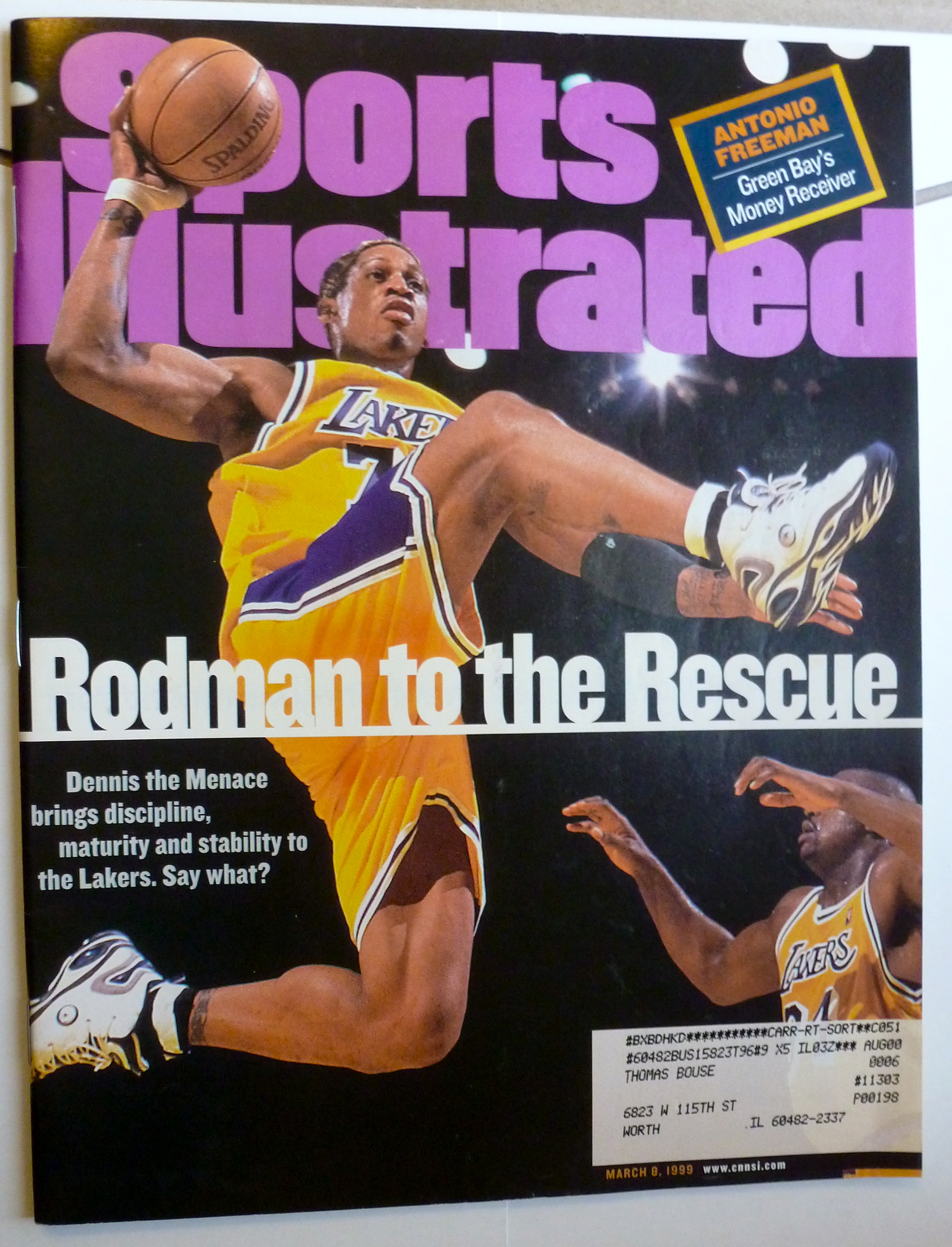Sports Illustrated Magazine-March 8, 1999-Dennis Rodman