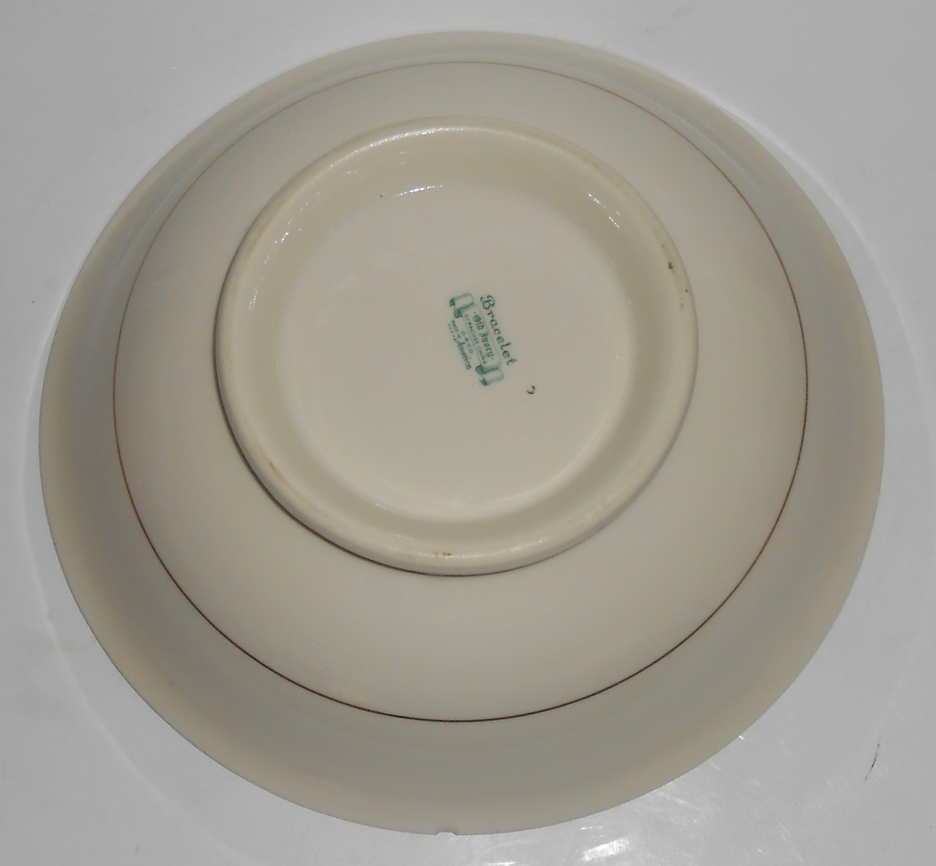 Syracuse China Old Ivory Bracelet Gold Round Vegetable