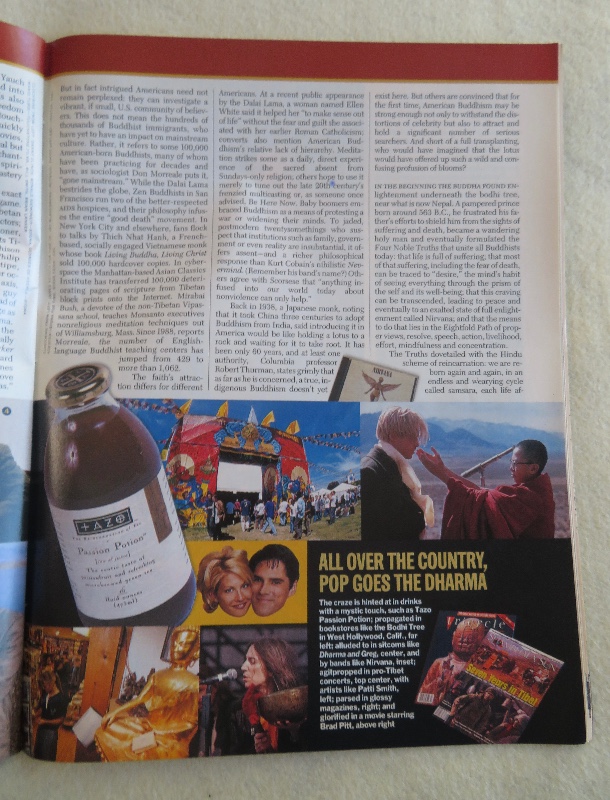 Time Magazine October 13, 1997 America's Fascination With Buddhism