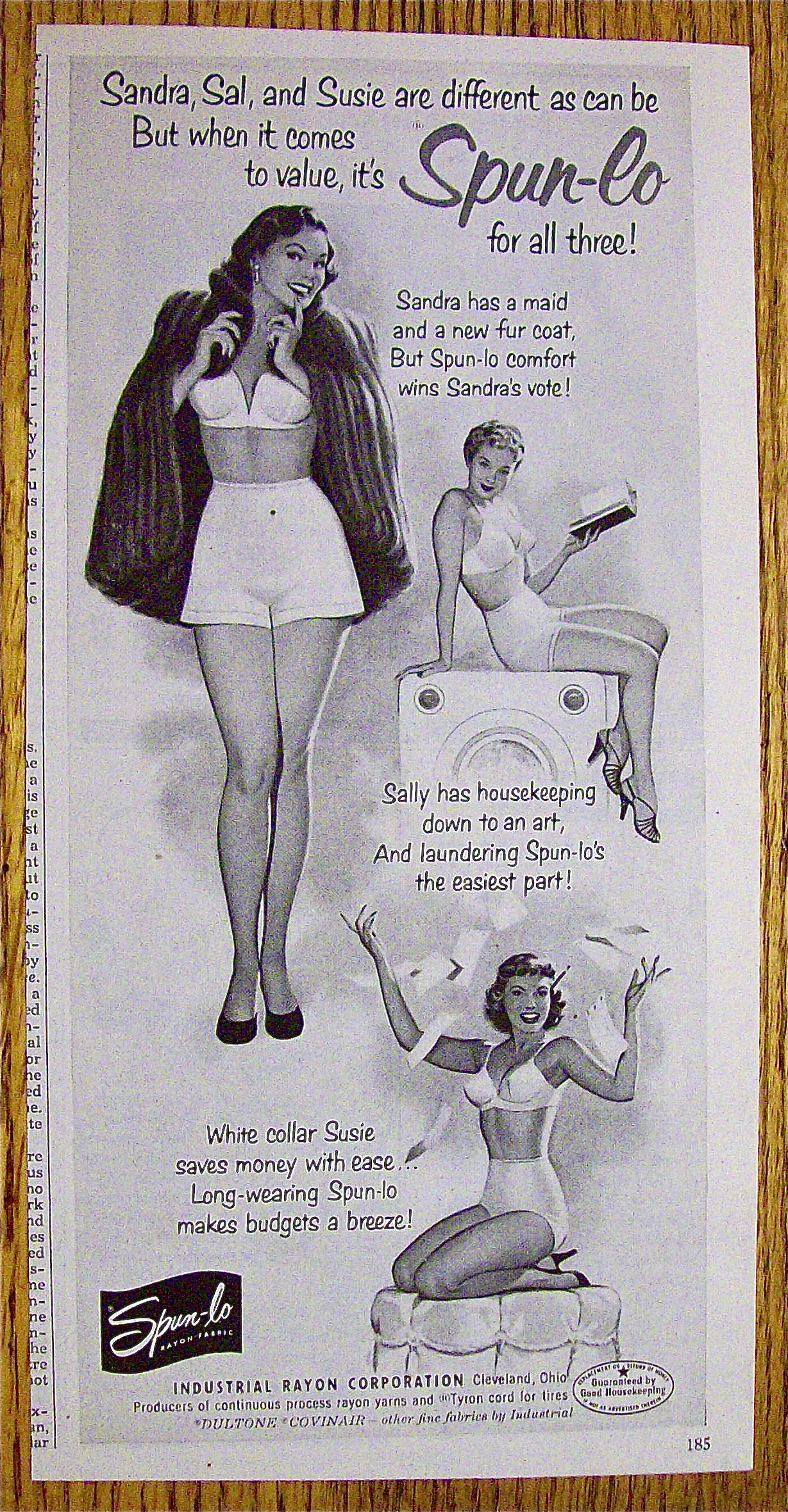 1952 Spun-Lo with Sandra, Sally & Susie