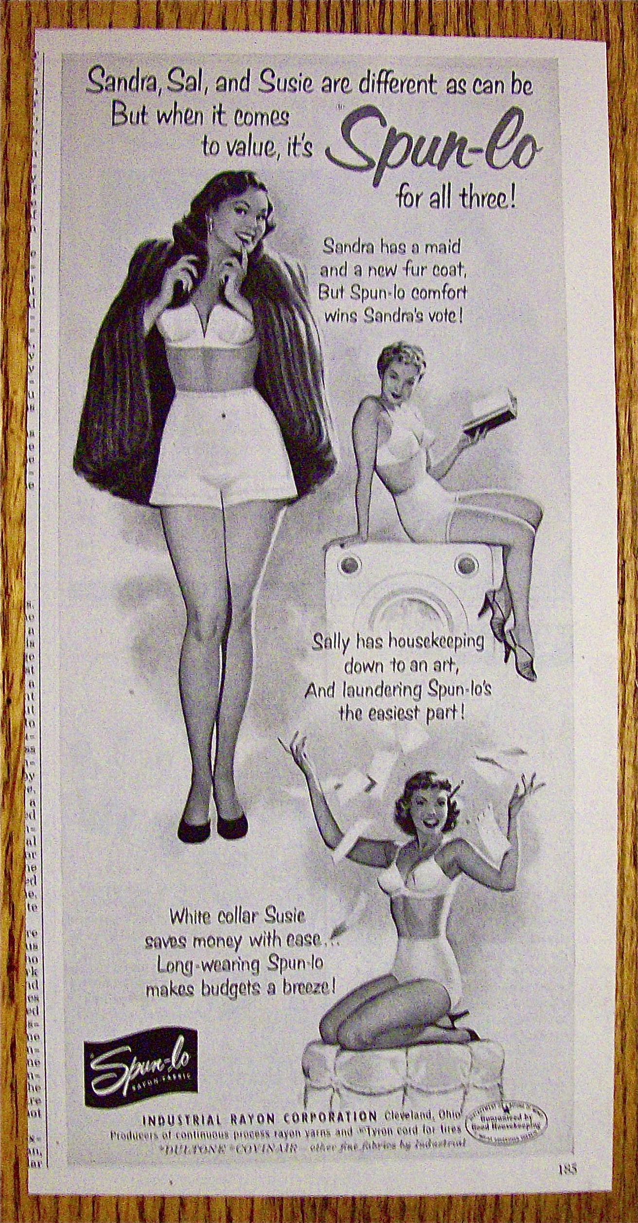1952 Spun-Lo with Sandra, Sally & Susie