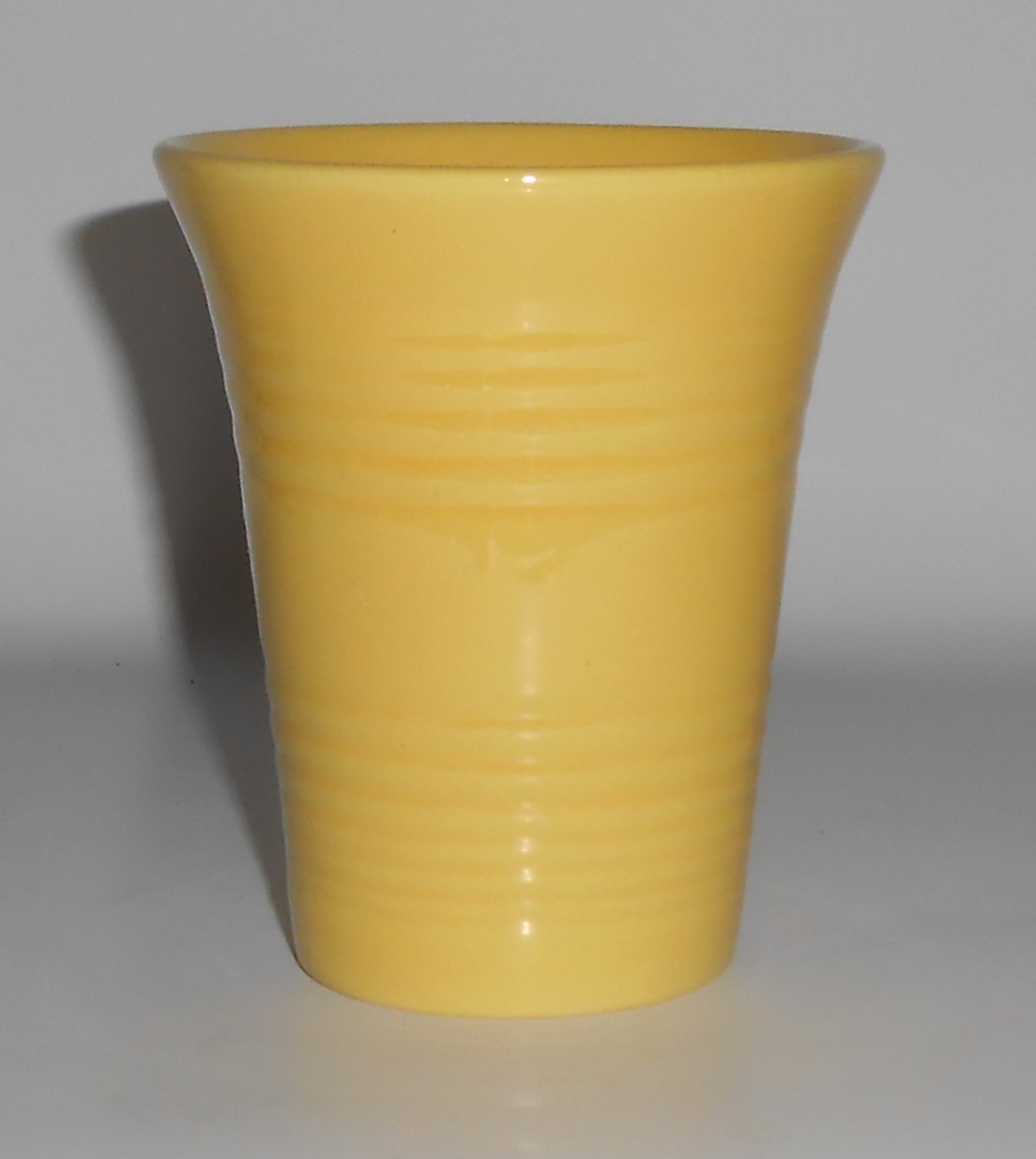 VINTAGE Bauer Pottery Monterey Ring Yellow Tumbler - MI