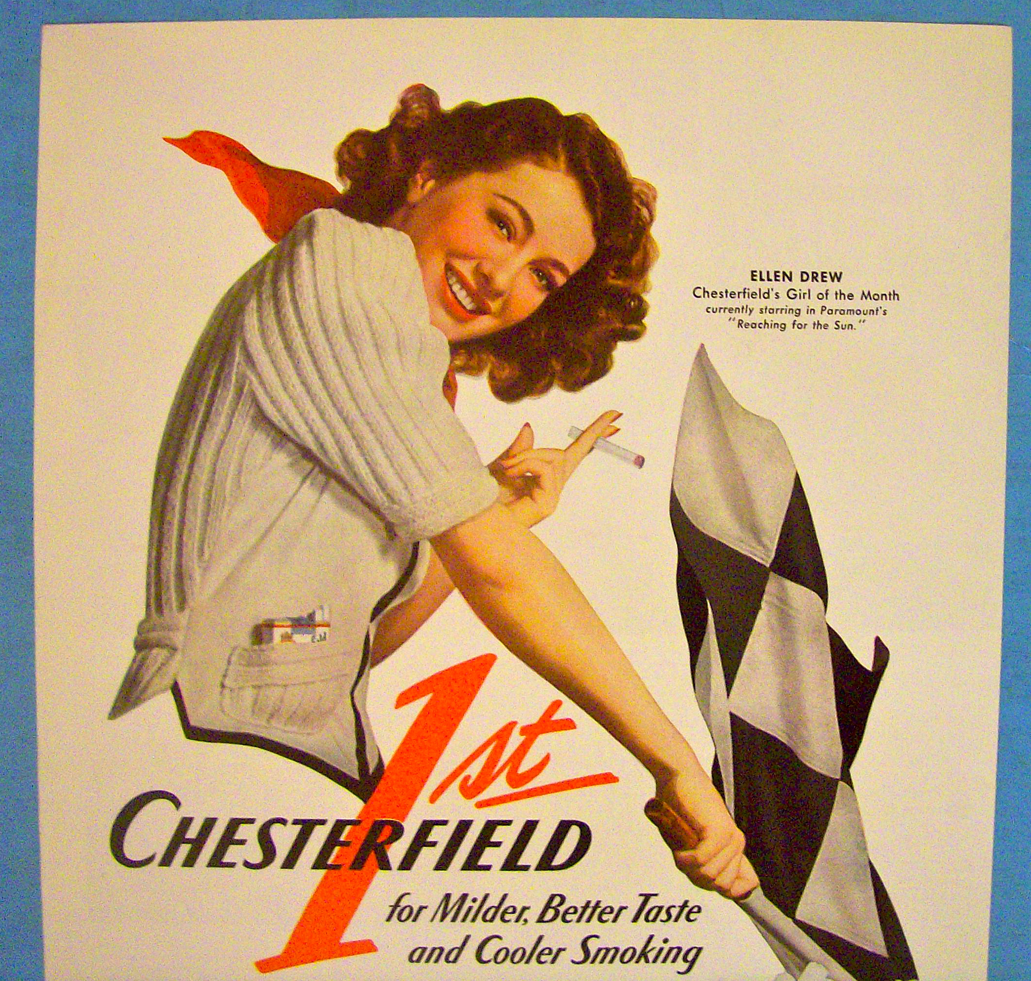 1941 Chesterfield Cigarettes with Ellen Drew