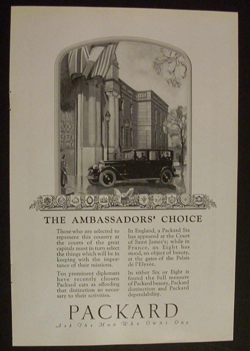 1926 Packard with the Ambassadors' Choice