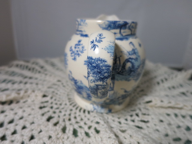 Arthur Wood Creamer Blue and White Countryside Chintz England