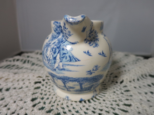 Arthur Wood Creamer Blue and White Countryside Chintz England