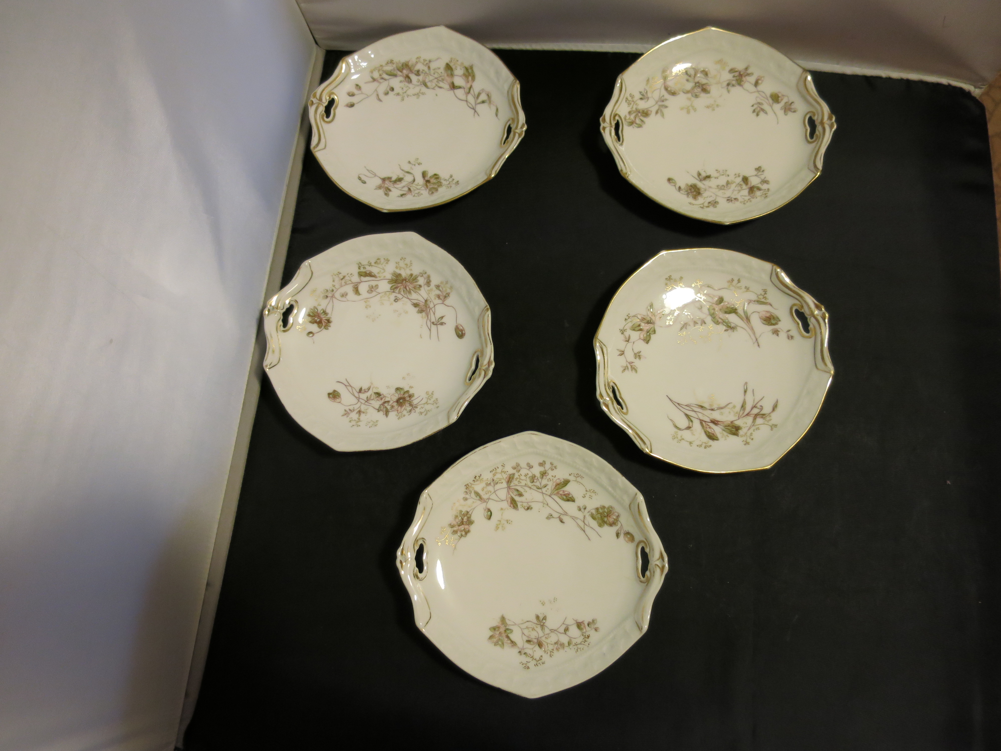 Limoges Depose Plates set of 5 France