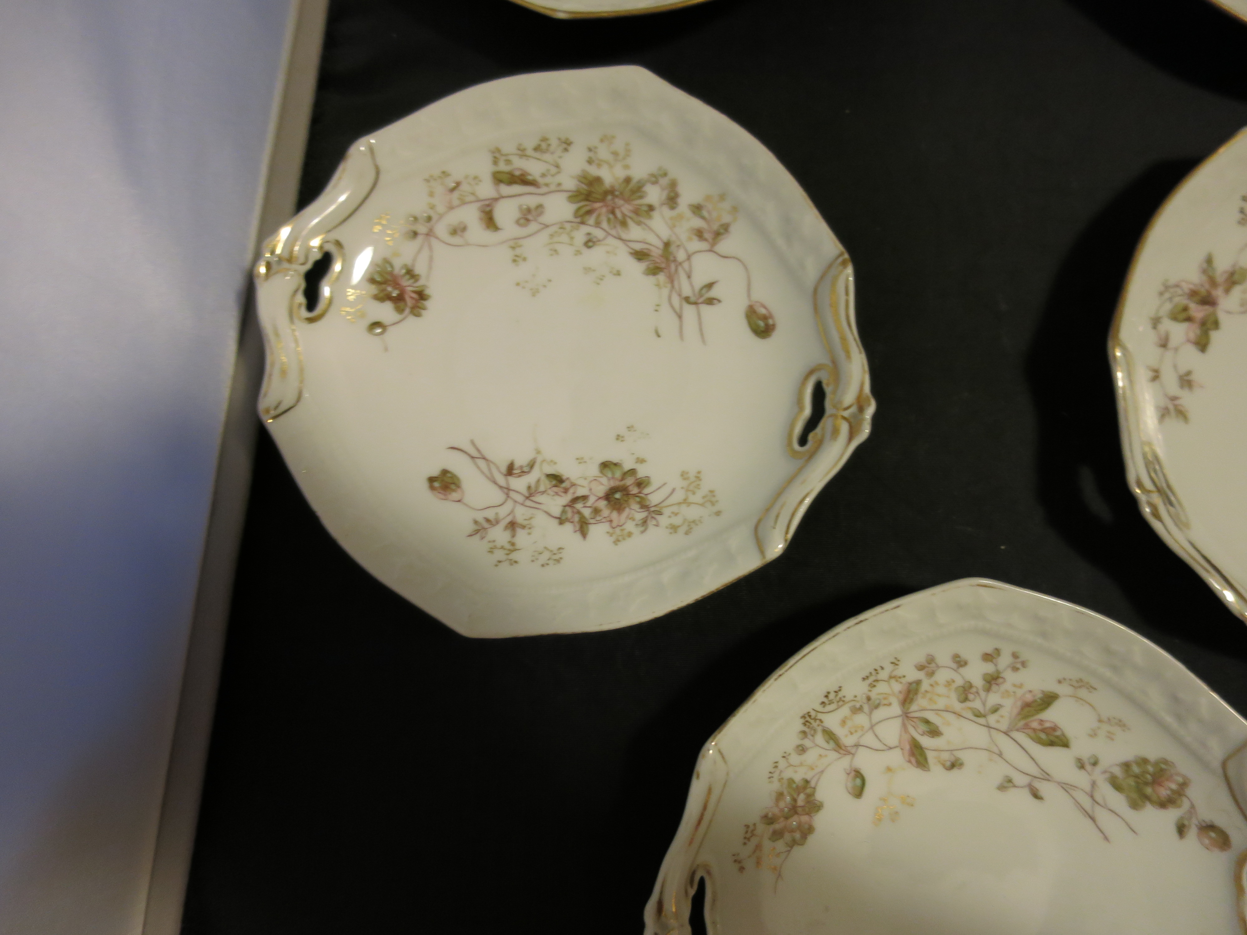Limoges Depose Plates set of 5 France