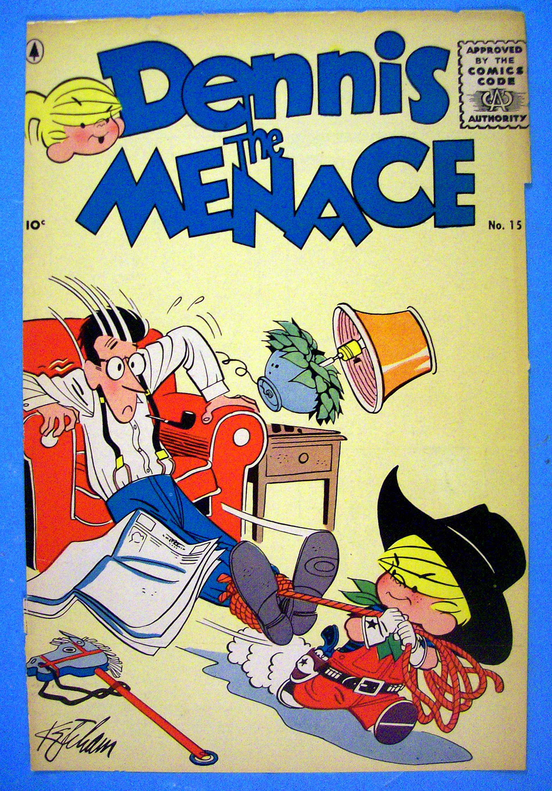 Dennis the Menace Comic Cover #15 March 1956