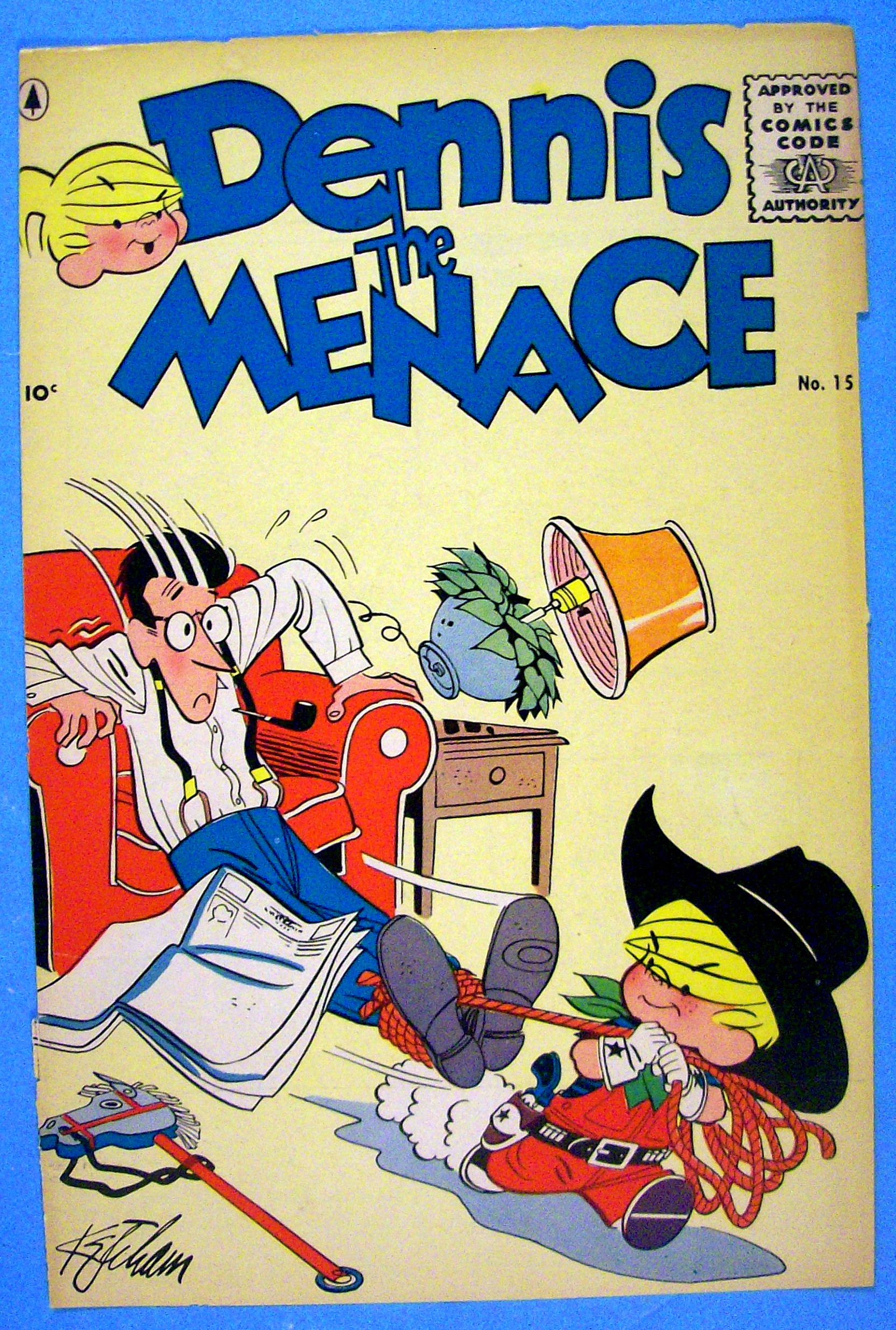 Dennis the Menace Comic Cover #15 March 1956
