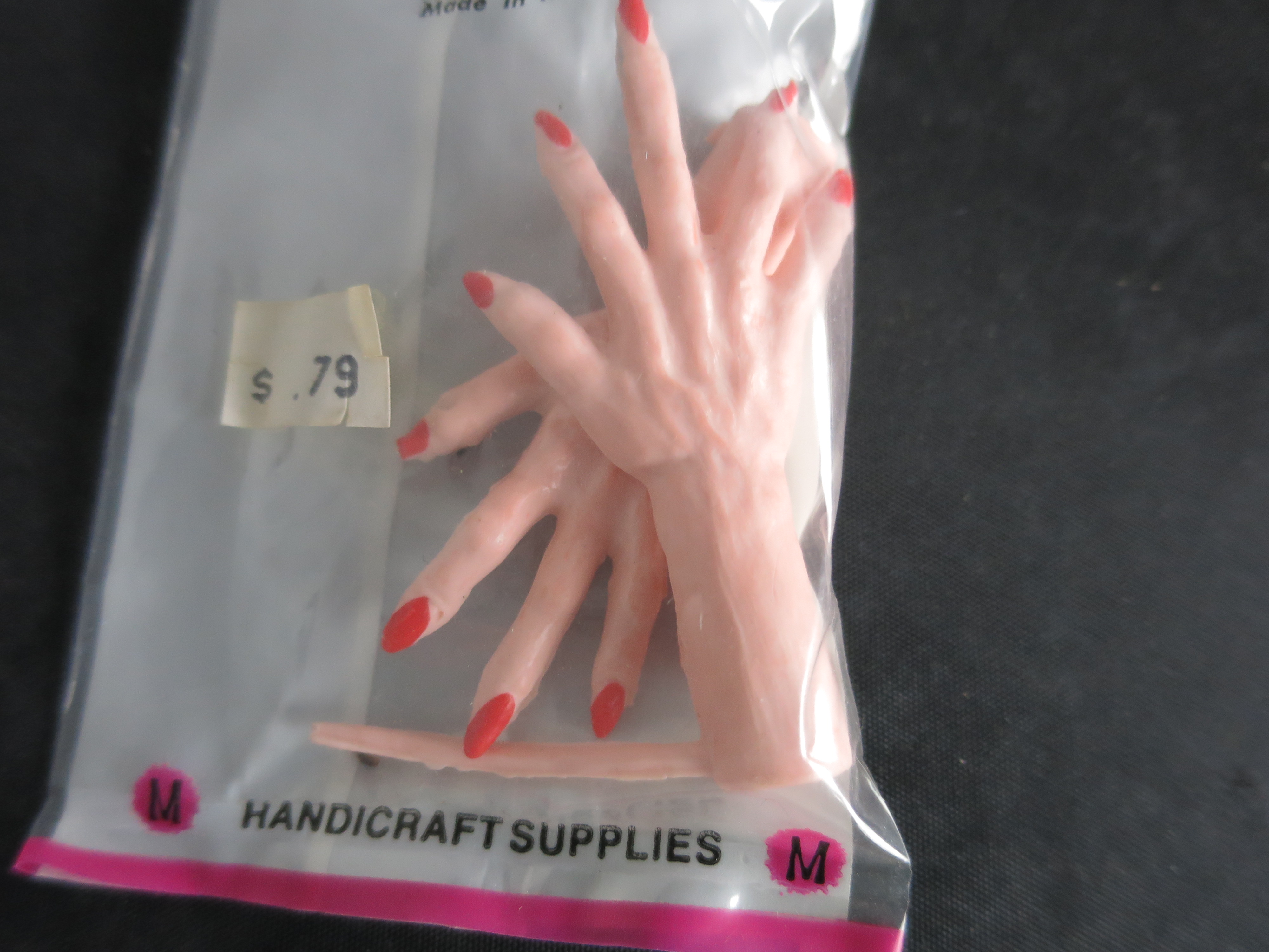 Vintage Witch Hands Doll Crafting Mangelsens
