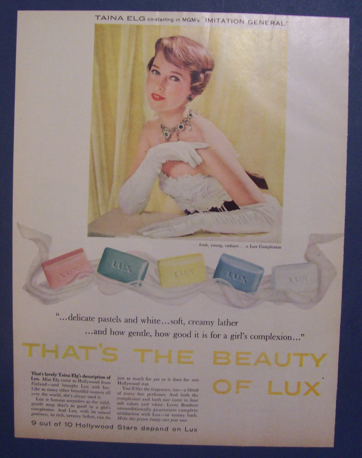 1958  Lux  Soap  with  Taina  Elg