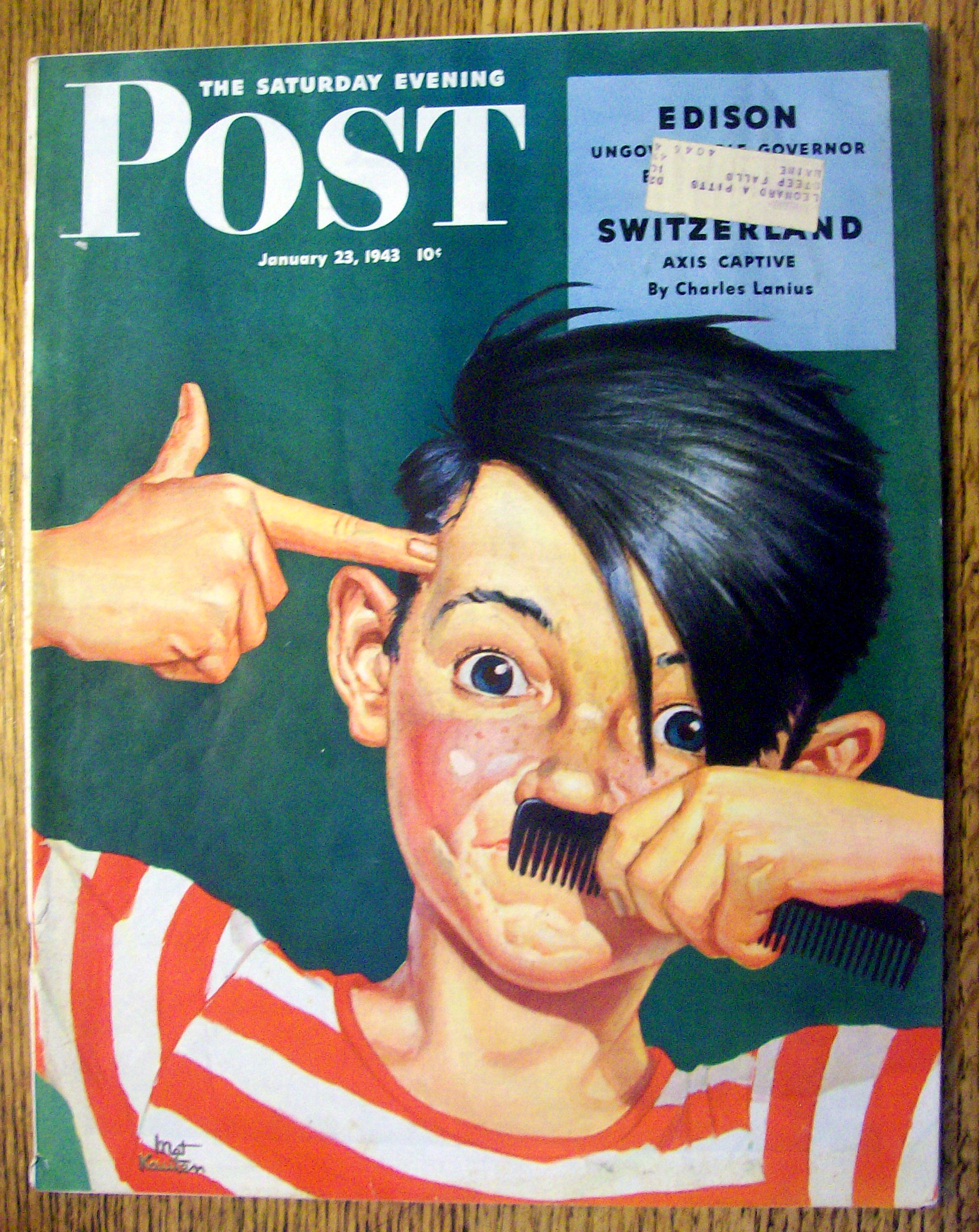 Sat Eve Post Magazine-January 23, 1943-Kid As Hitler
