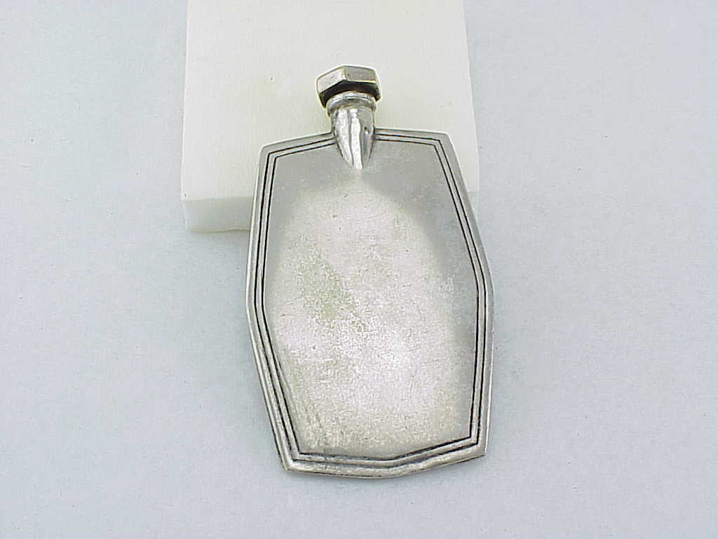 Delta Pi Epsilon Sorority Fraternity Silver Perfume Snuff Purse Bottle