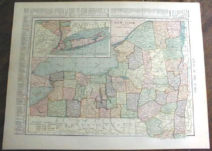 1904 Map Connecticut And New York