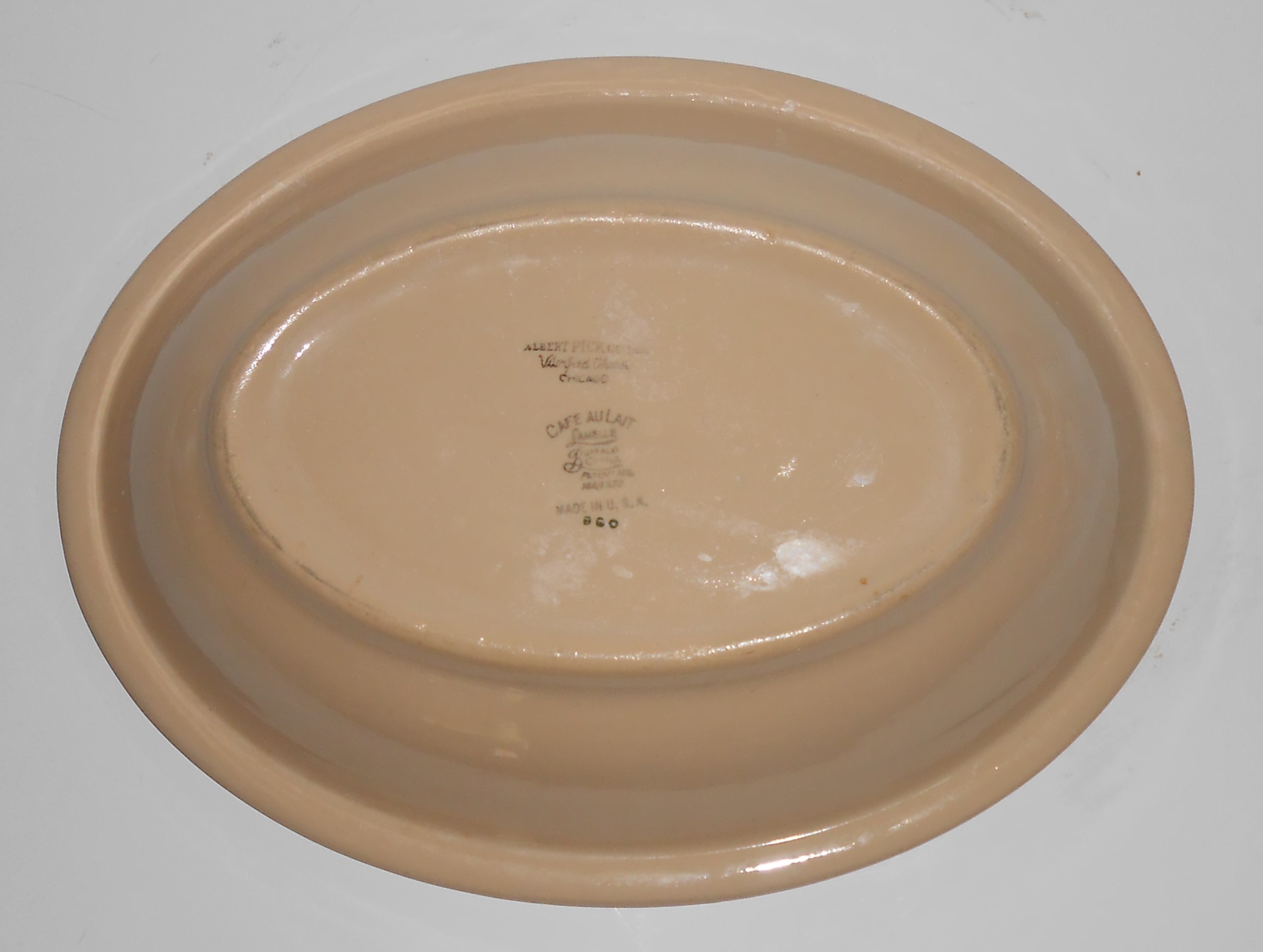 Buffalo Restaurant Ware China Masonic Freemason Oval Ve