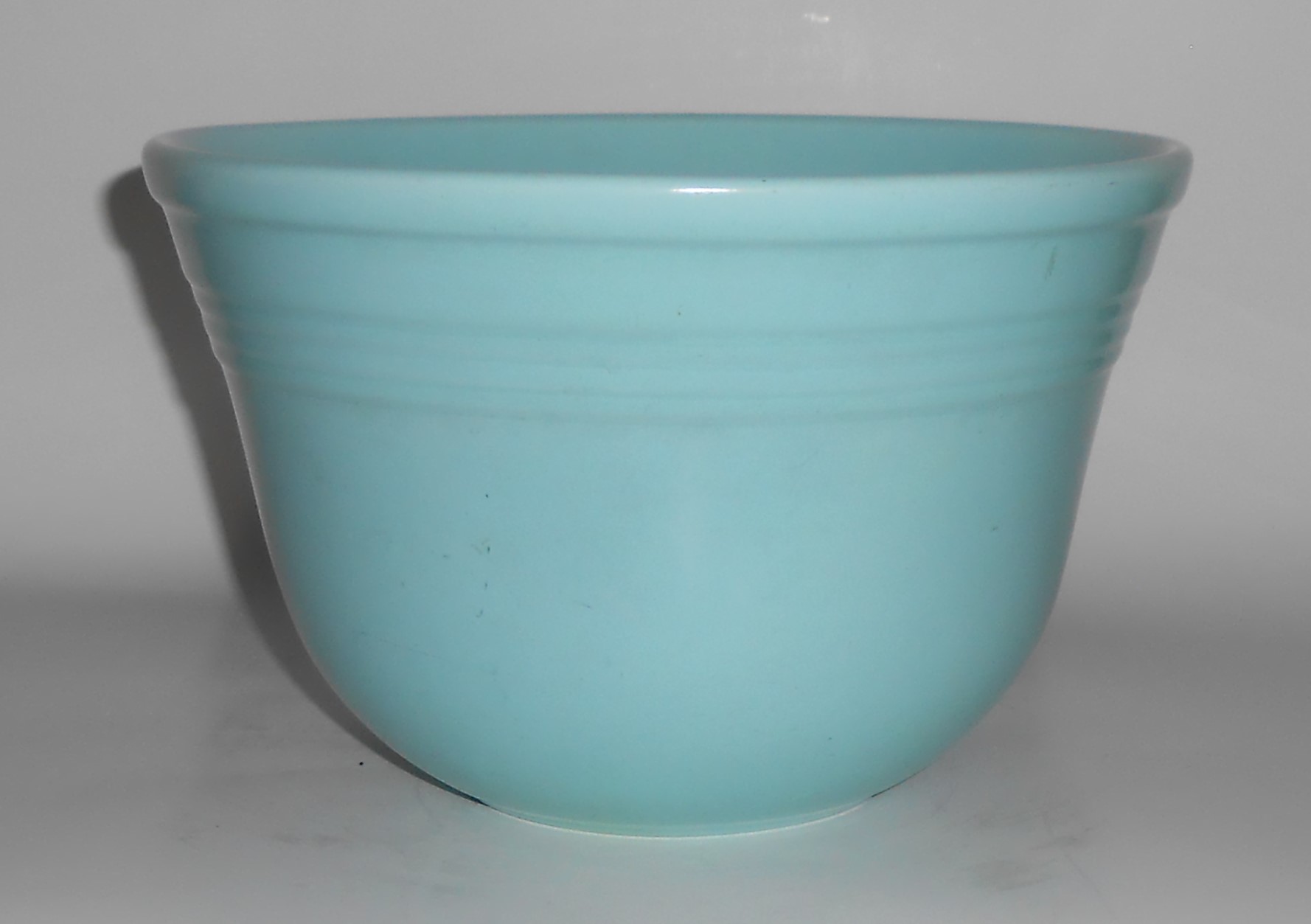 Metlox Pottery Mission Bell Satin Turquoise Bands Mixin