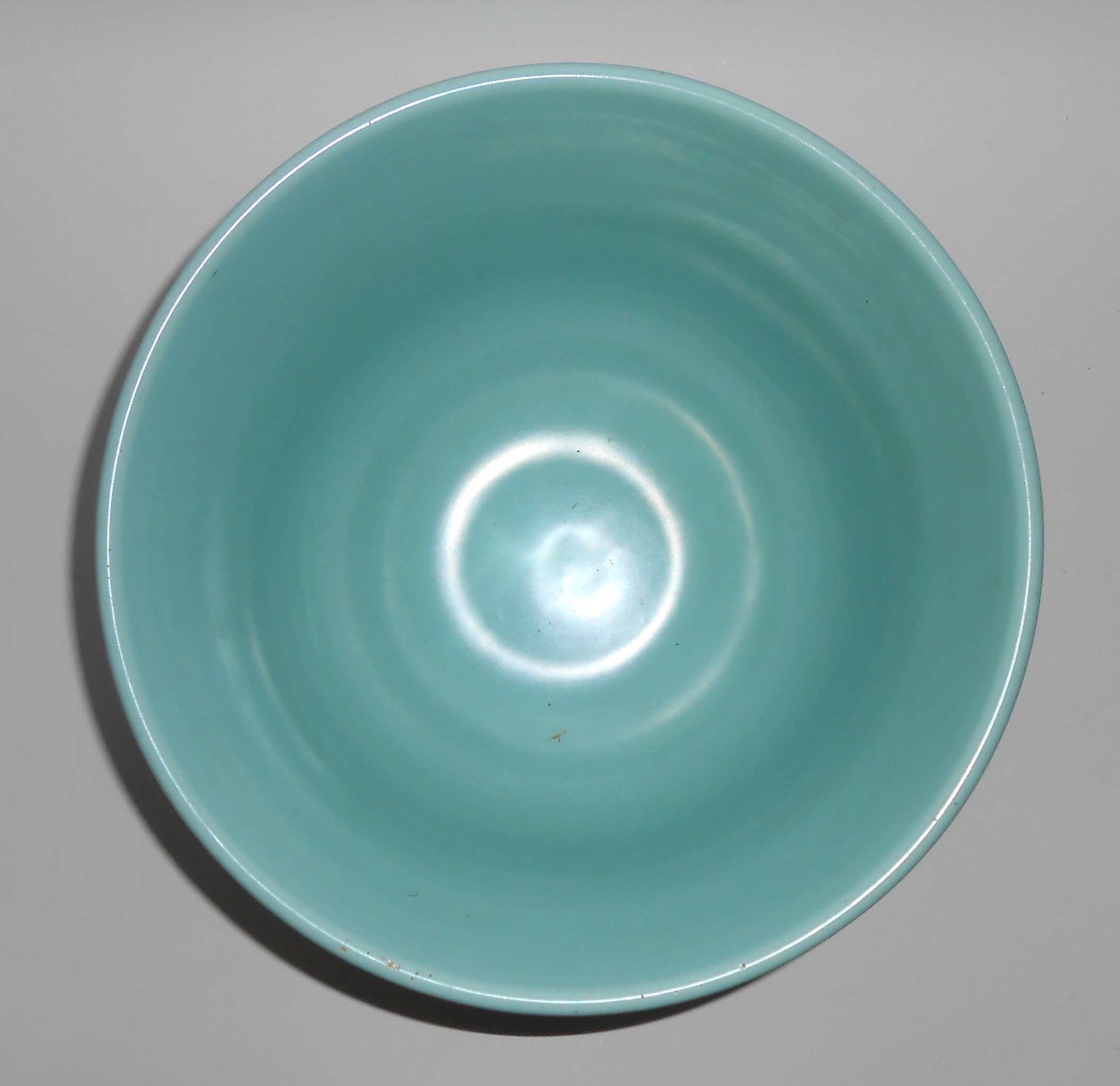 Metlox Pottery Mission Bell Satin Turquoise Bands Mixin