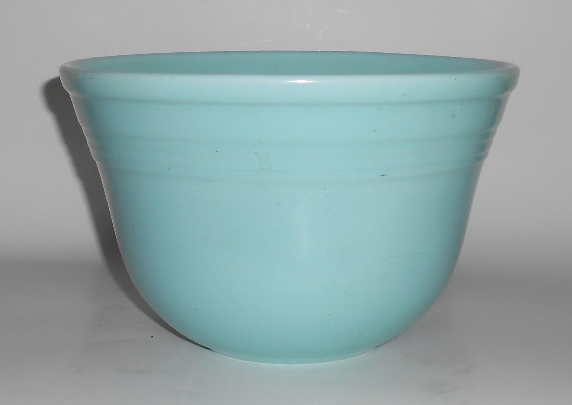 Metlox Pottery Mission Bell Satin Turquoise Bands Mixin
