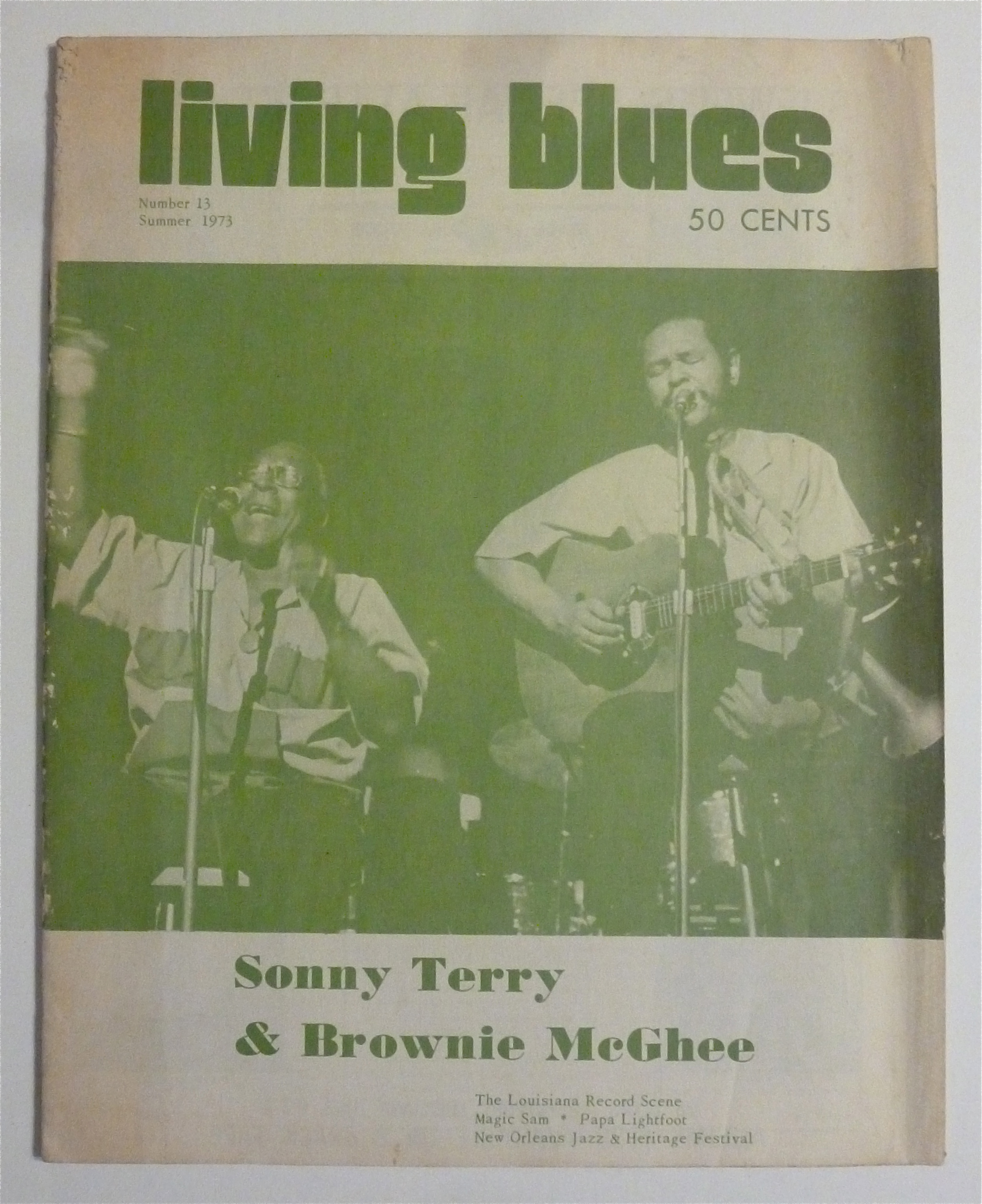 Living Blues Magazine Summer 1973 Sonny & Brownie