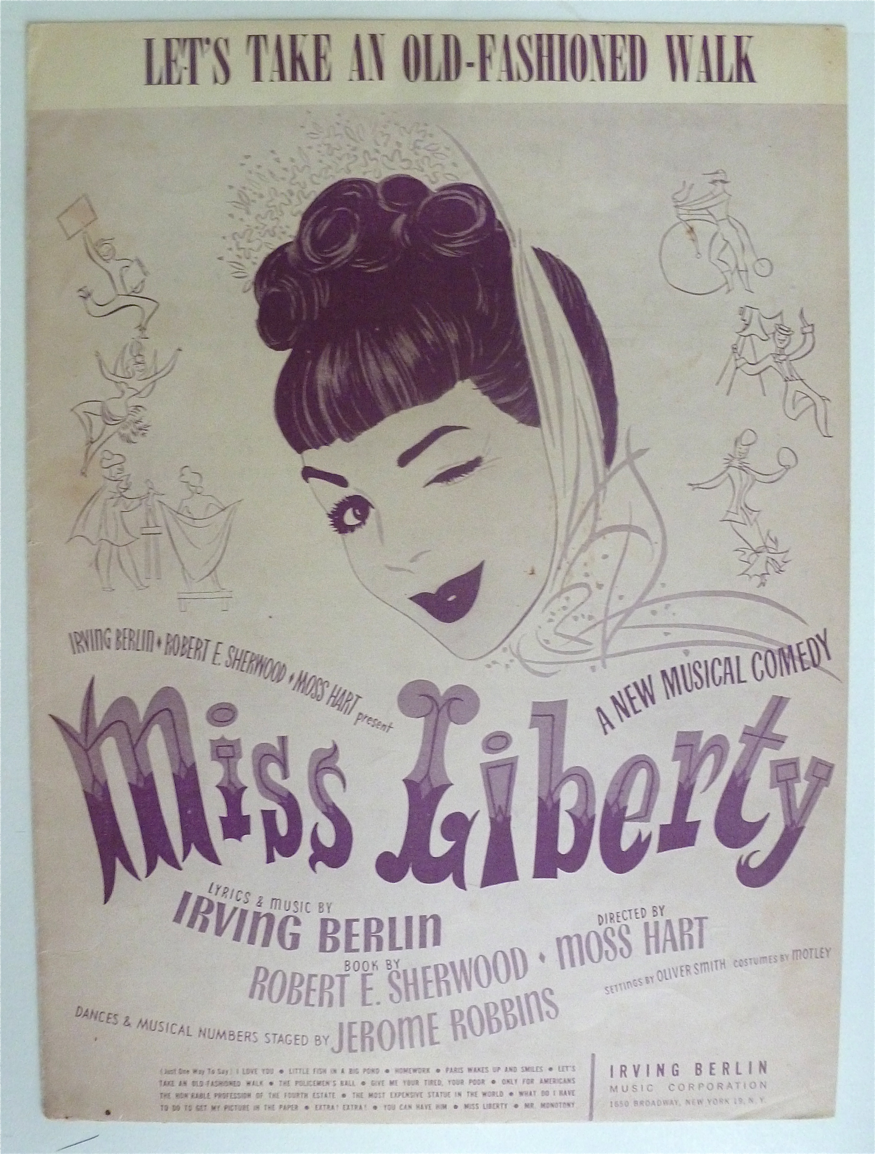 Sheet Music For 1949 Let's Take An Old Fashioned Walk