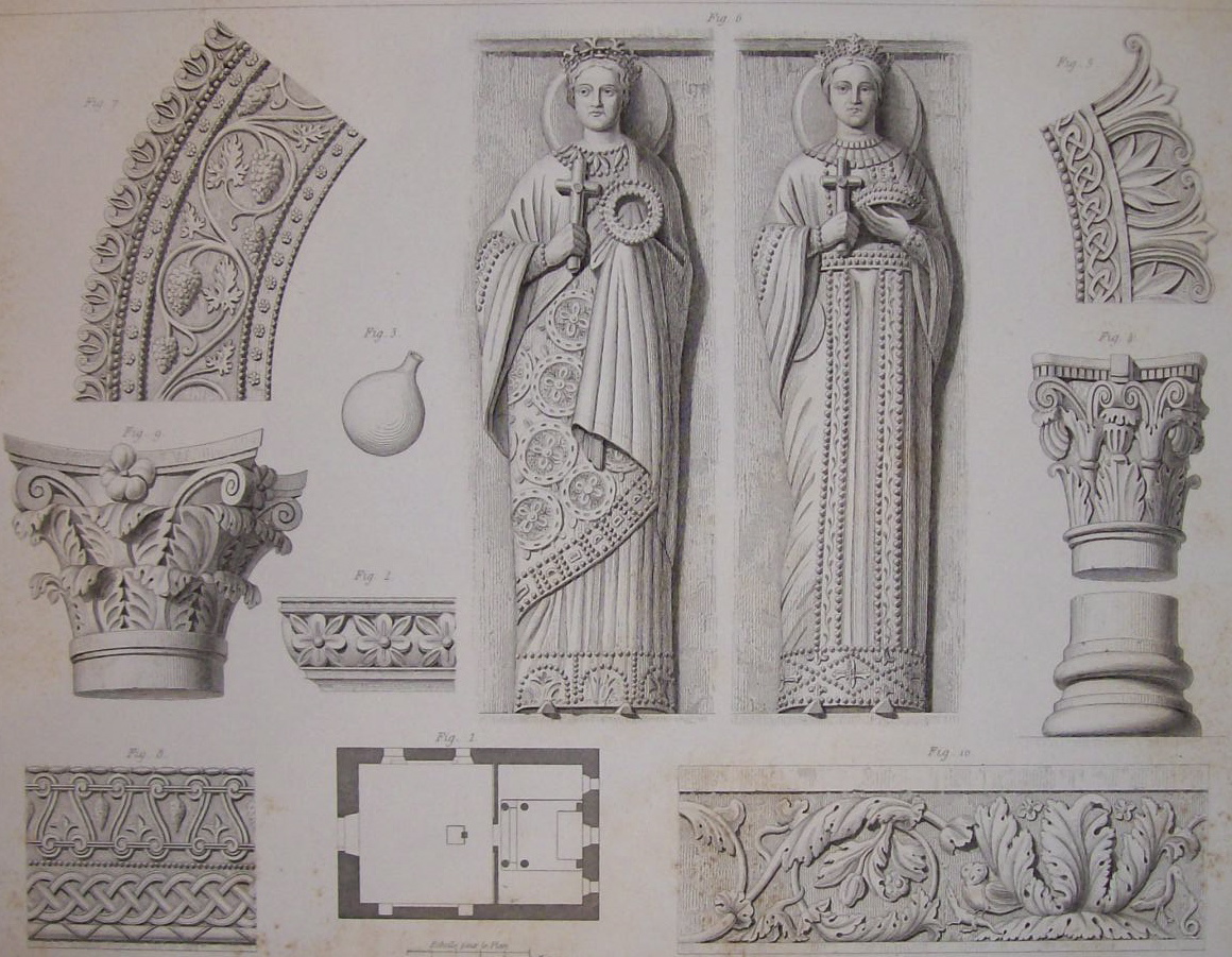 Chapelle A Cividale Du Frioul  (1852 Lithograph)