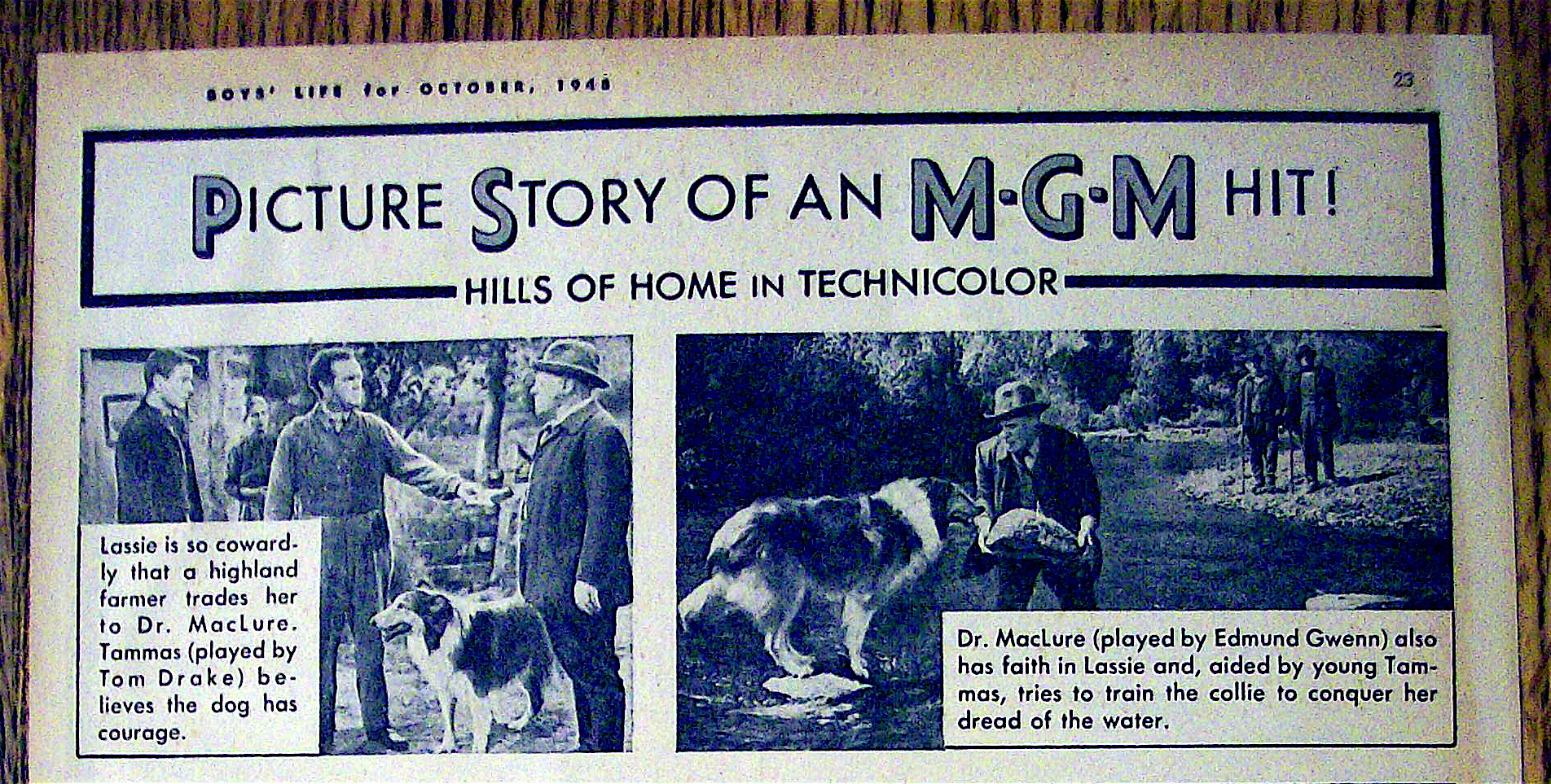 1948 Hills of Home w/Lassie, Donald Crisp & Janet Leigh