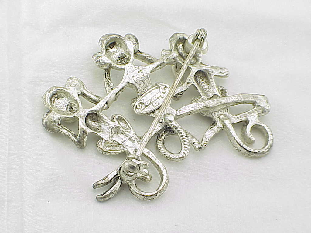 Danecraft Three Monkey See No Evil, Hear No Evil, Speak No Evil Brooch