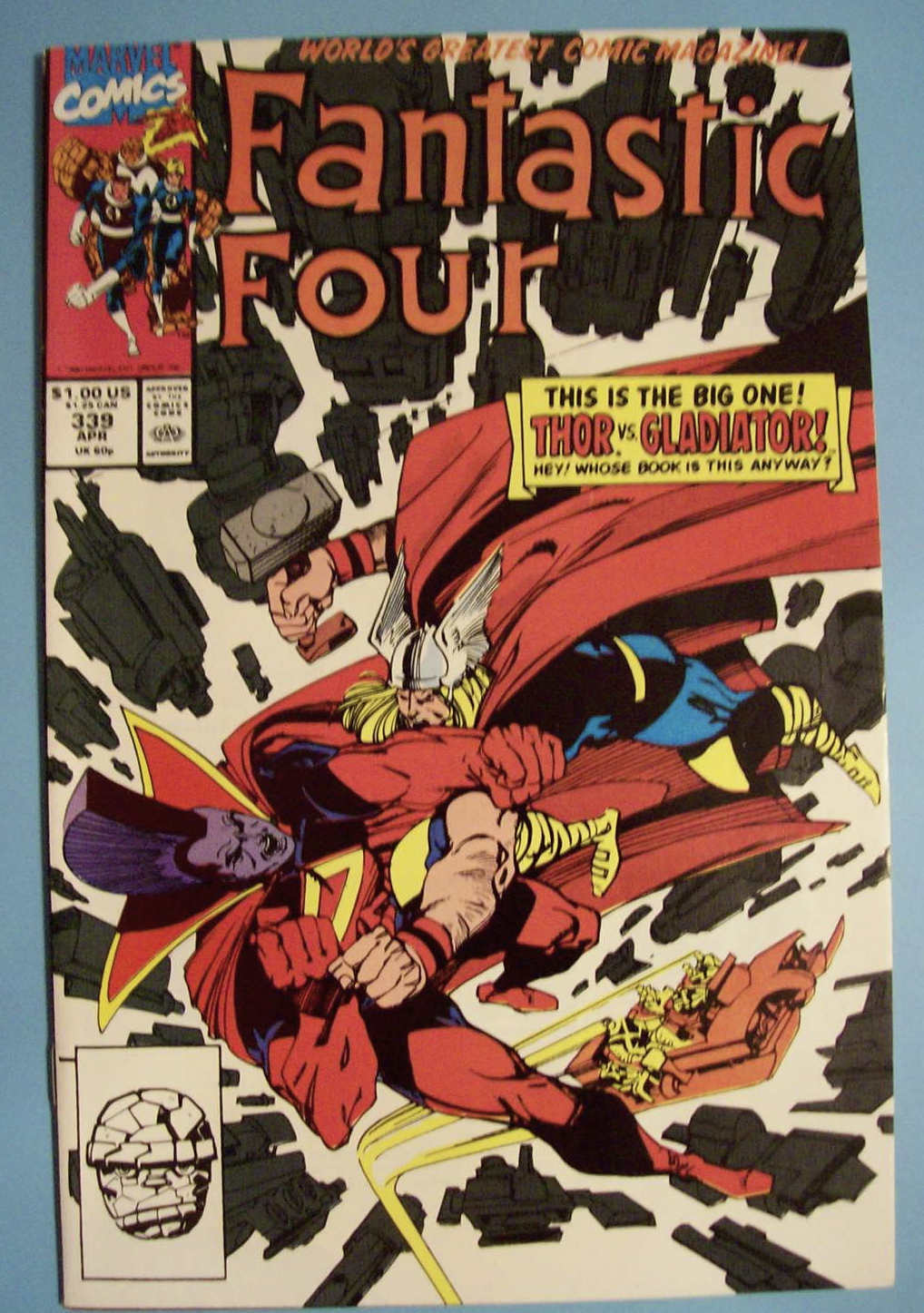 Fantastic Four Comics - April 1990 - Thor vs Gladiator