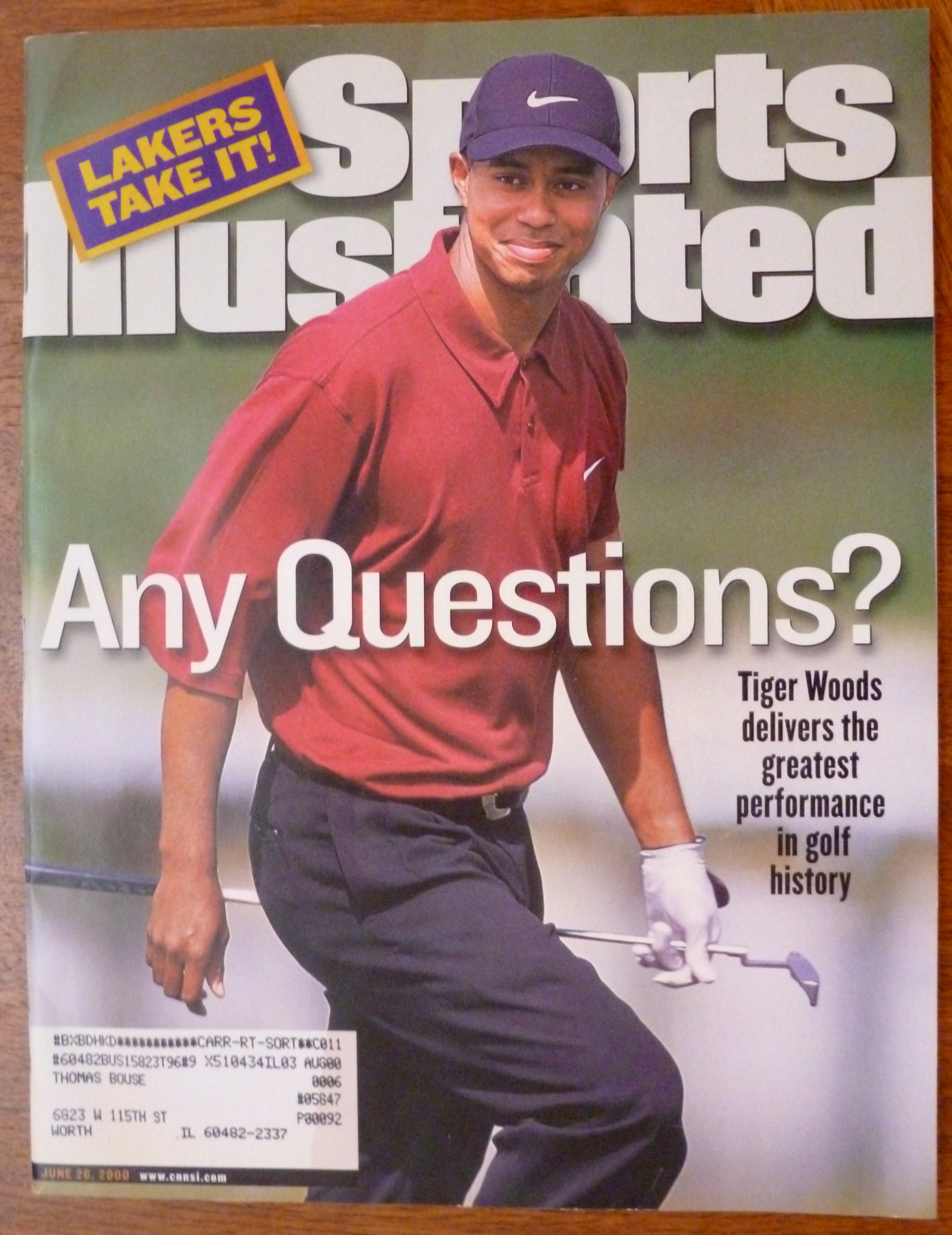 Sports Illustrated Magazine-June 26, 2000-Tiger Woods