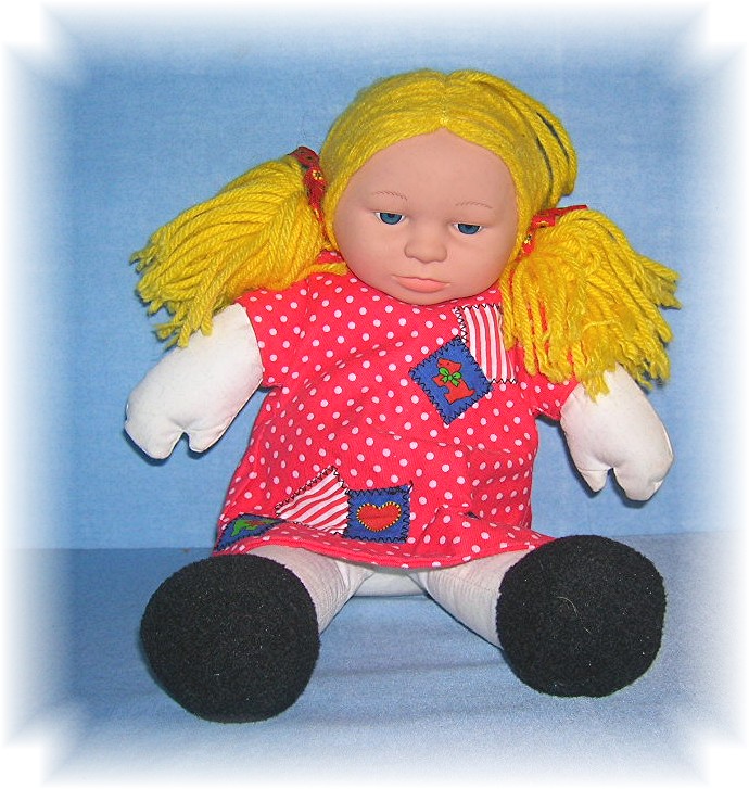 14 Inch Gold Wool Hair ANNE GEDDES DOLL
