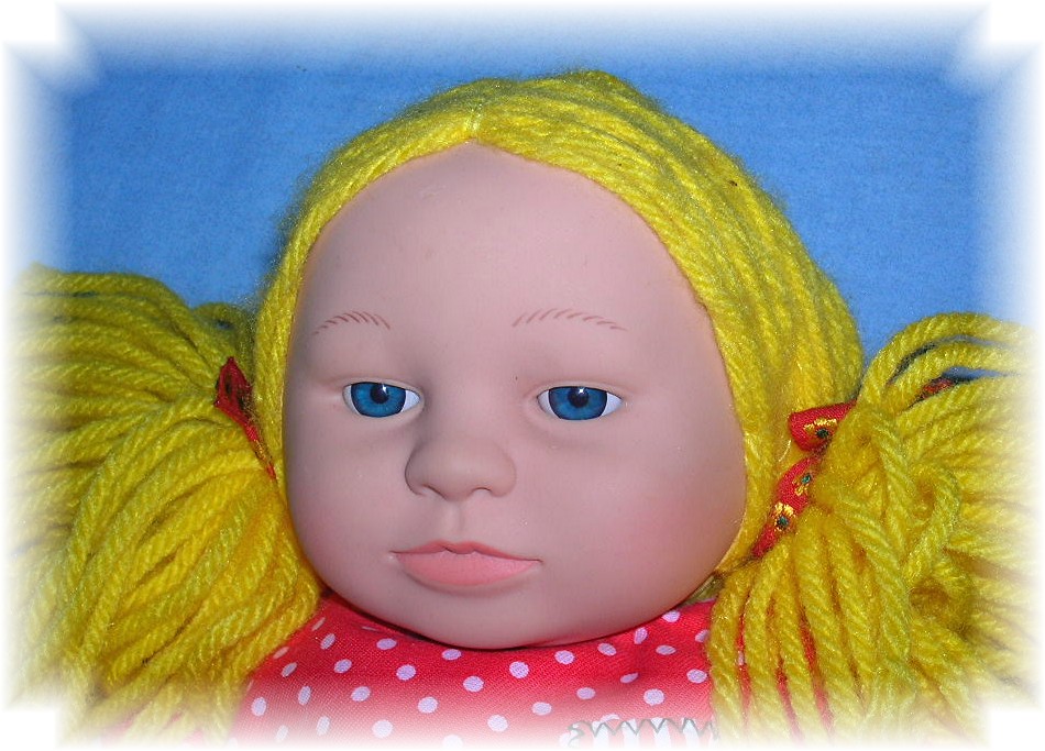 14 Inch Gold Wool Hair ANNE GEDDES DOLL